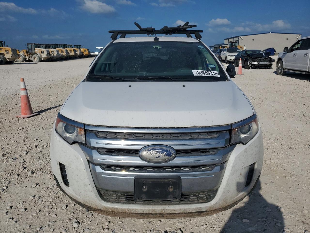 2014 Ford Edge Se White vin: 2FMDK3GC7EBA24813