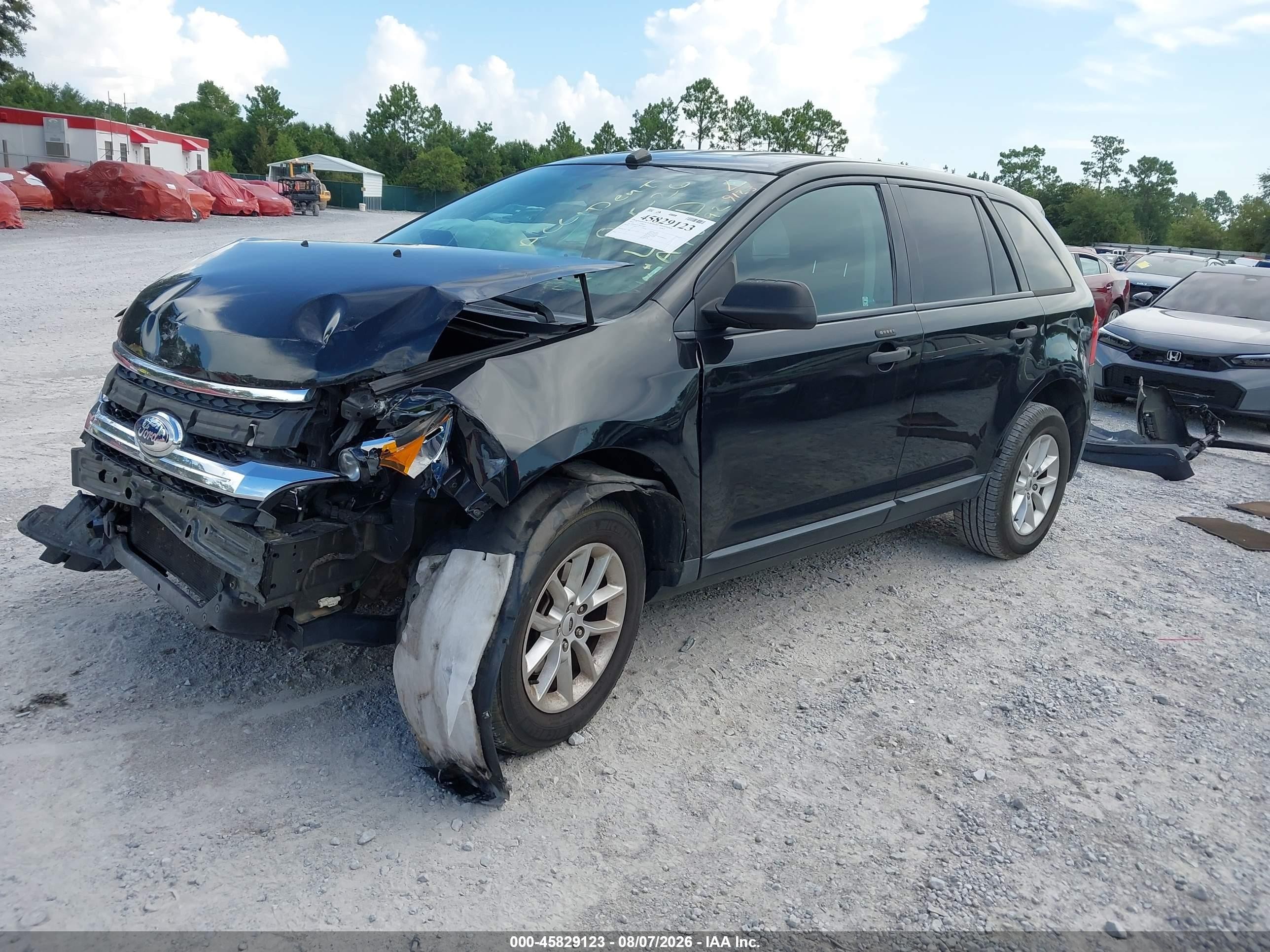 2014 Ford Edge Se Black vin: 2FMDK3GC7EBA98992