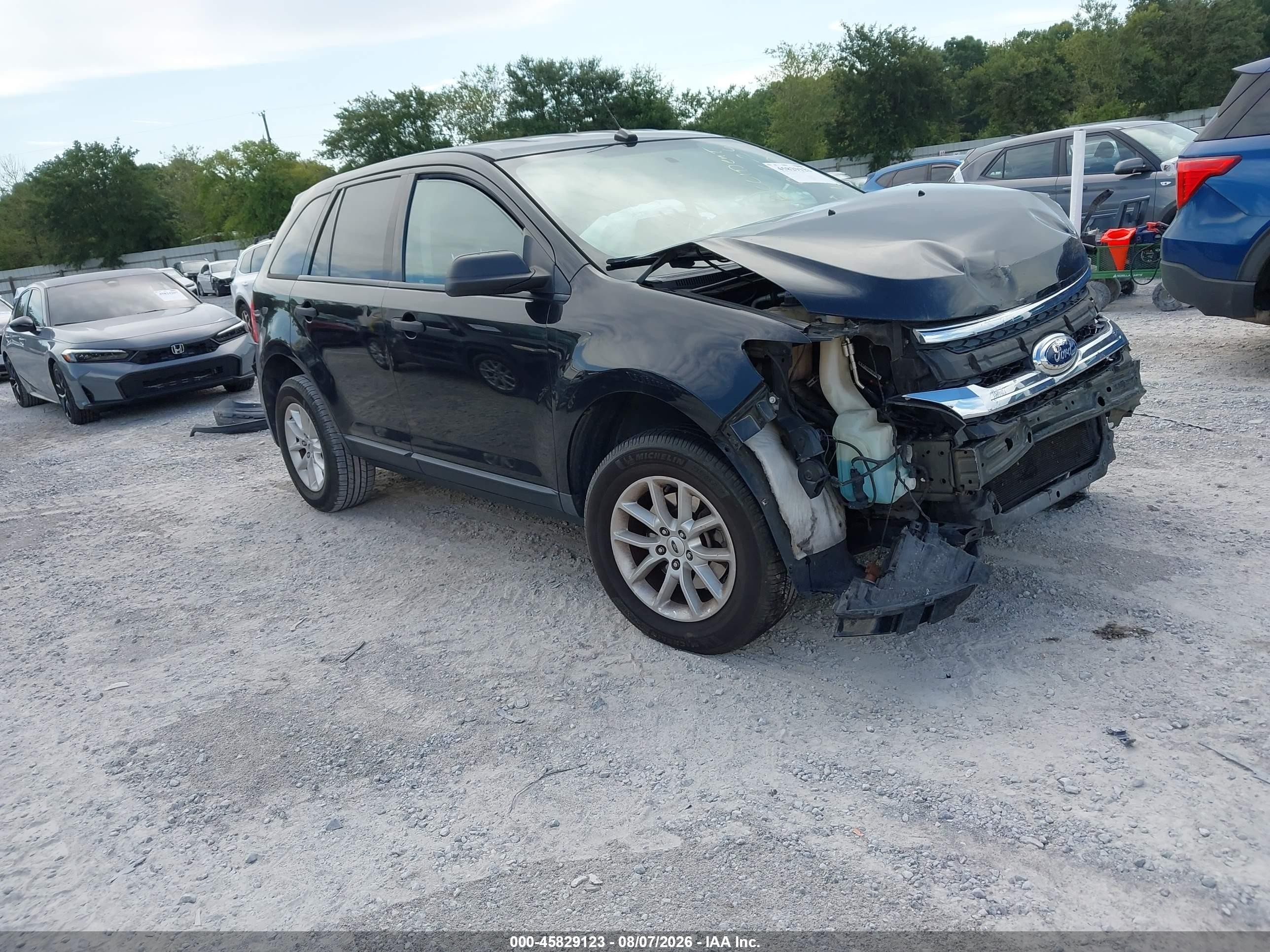 2014 Ford Edge Se Black vin: 2FMDK3GC7EBA98992