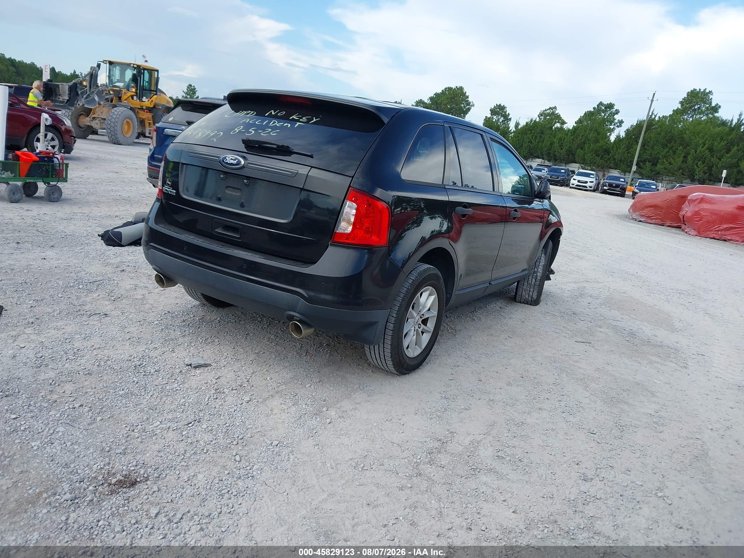 2014 Ford Edge Se Black vin: 2FMDK3GC7EBA98992