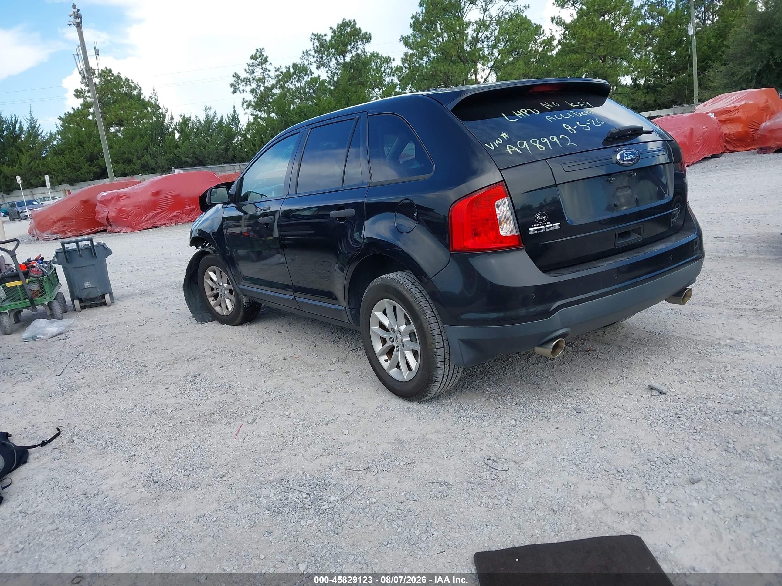 2014 Ford Edge Se Black vin: 2FMDK3GC7EBA98992