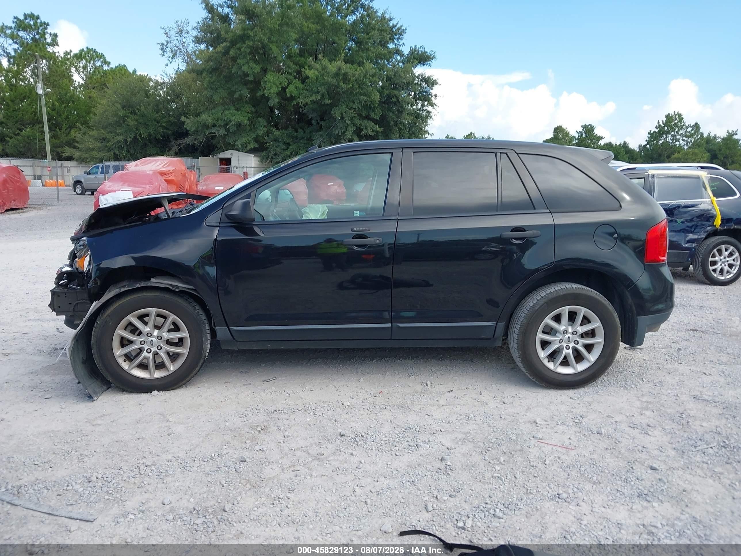 2014 Ford Edge Se Black vin: 2FMDK3GC7EBA98992