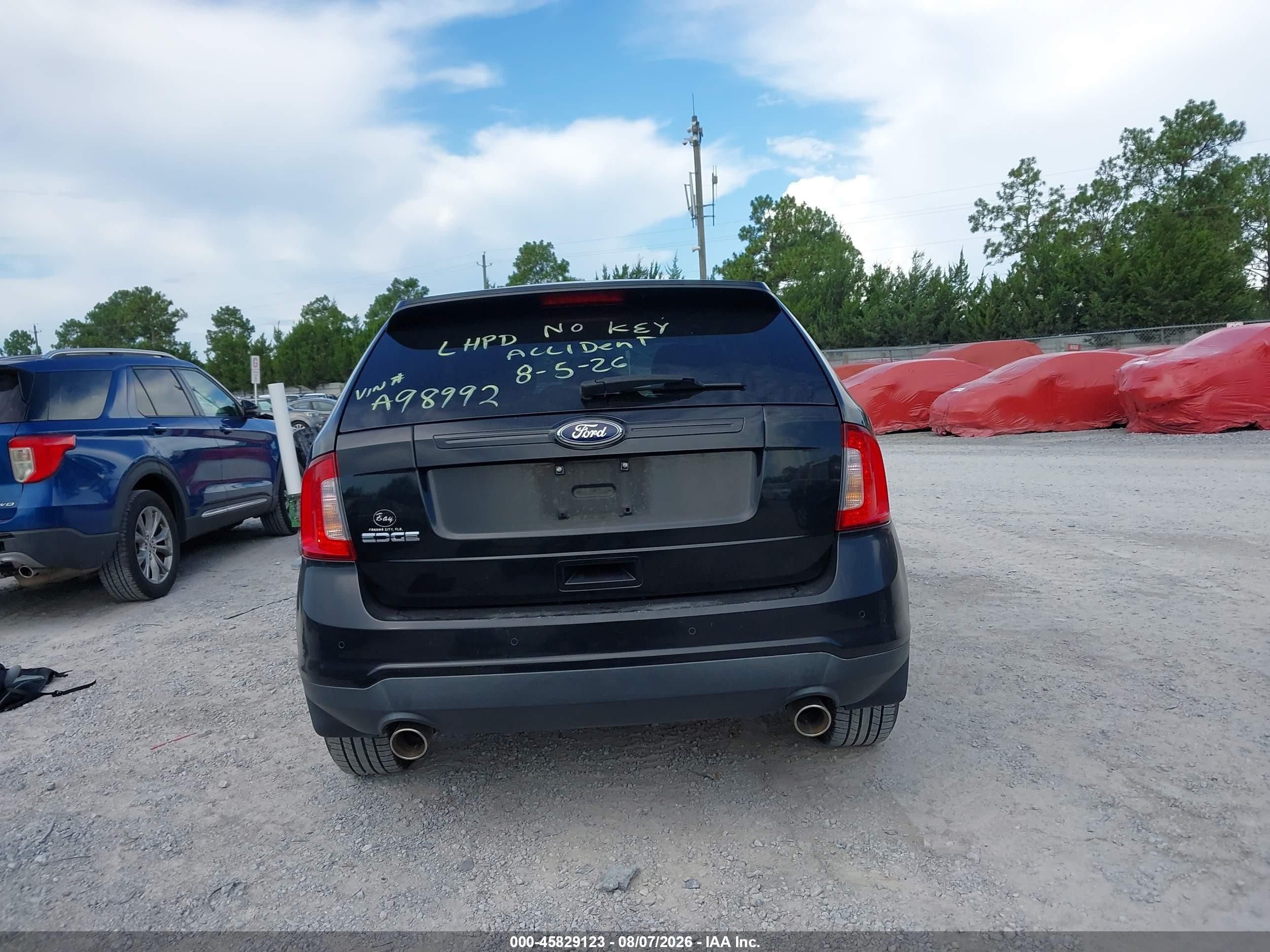 2014 Ford Edge Se Black vin: 2FMDK3GC7EBA98992