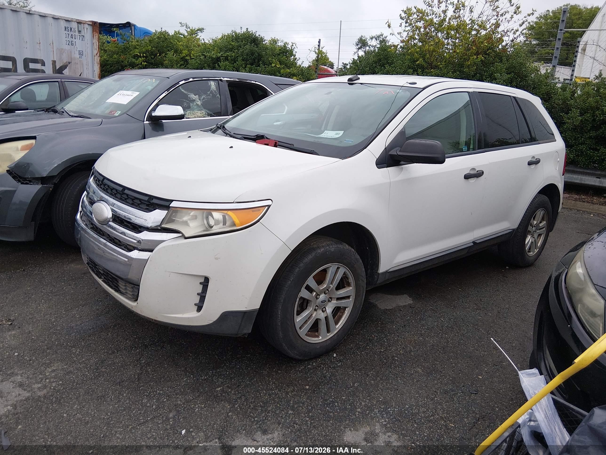 2012 Ford Edge Se White vin: 2FMDK3GC8CBA60958