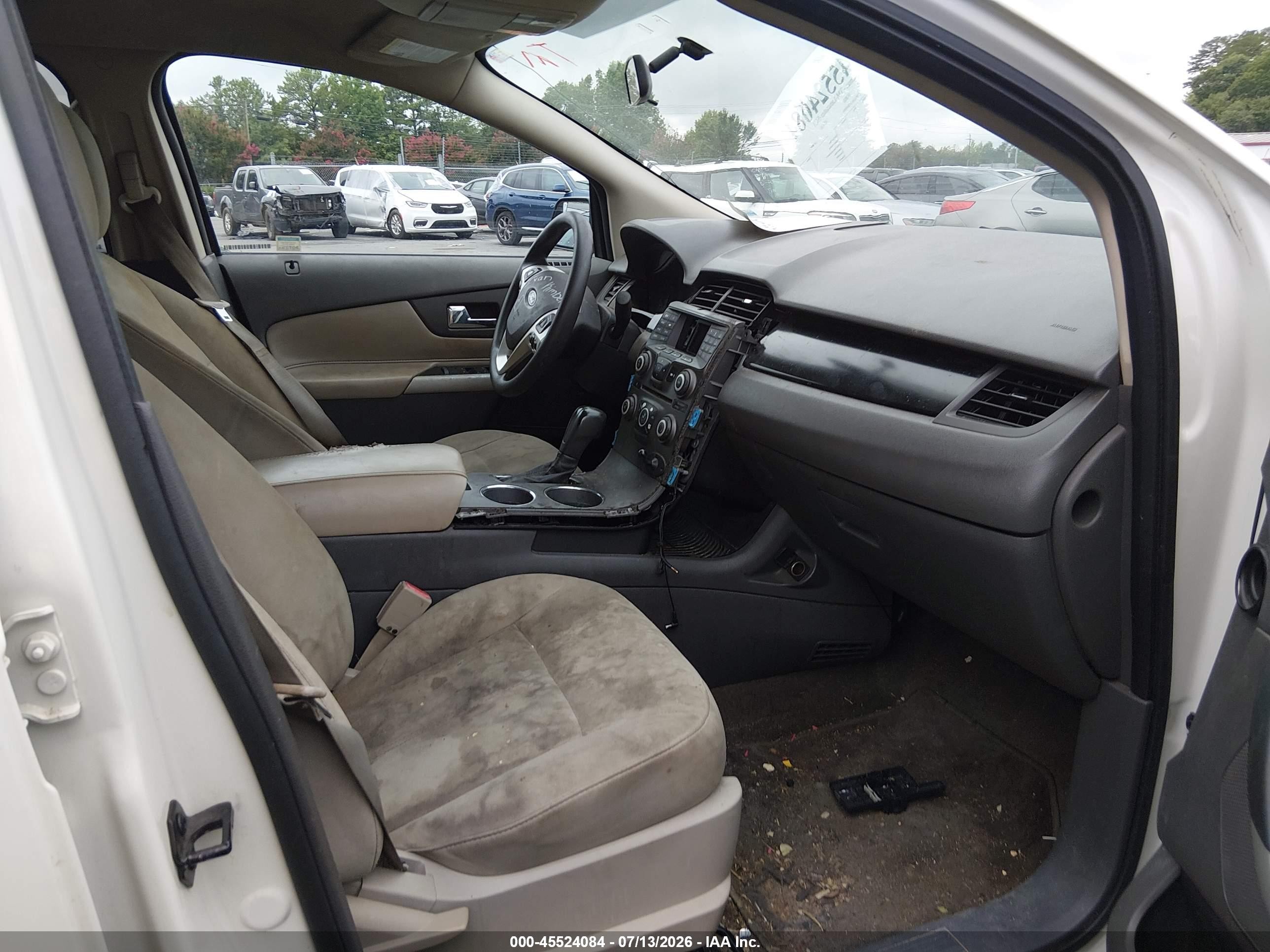 2012 Ford Edge Se White vin: 2FMDK3GC8CBA60958