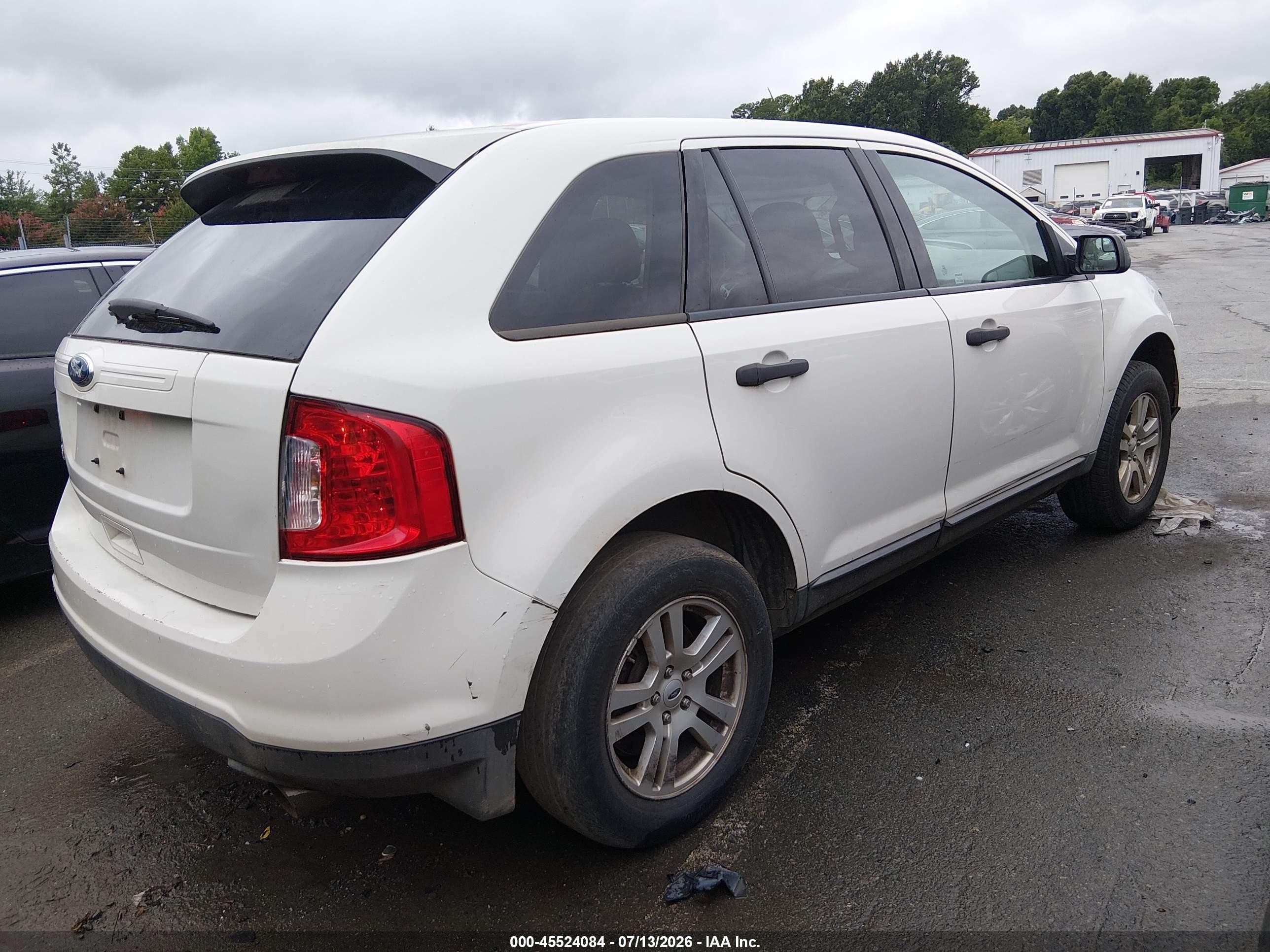 2012 Ford Edge Se White vin: 2FMDK3GC8CBA60958