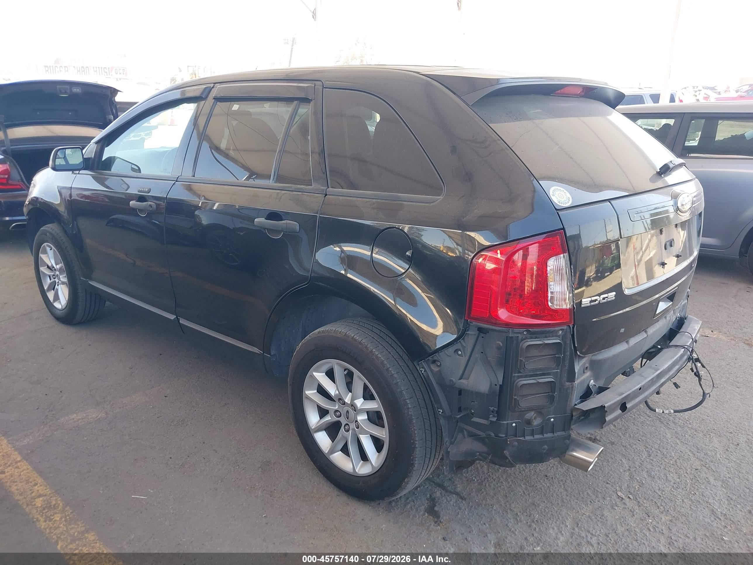 2013 Ford Edge Se Black vin: 2FMDK3GC8DBB30735