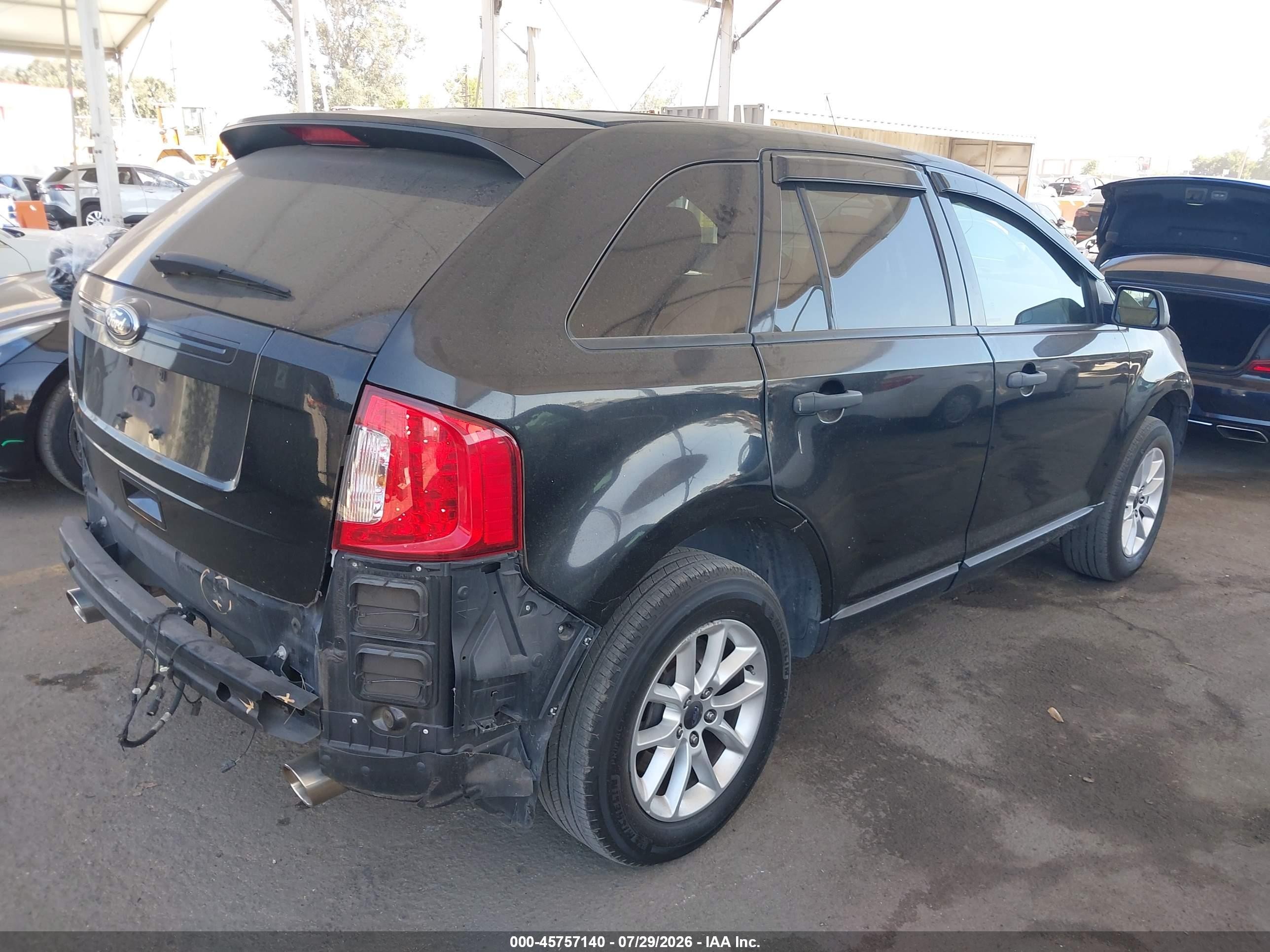 2013 Ford Edge Se Black vin: 2FMDK3GC8DBB30735