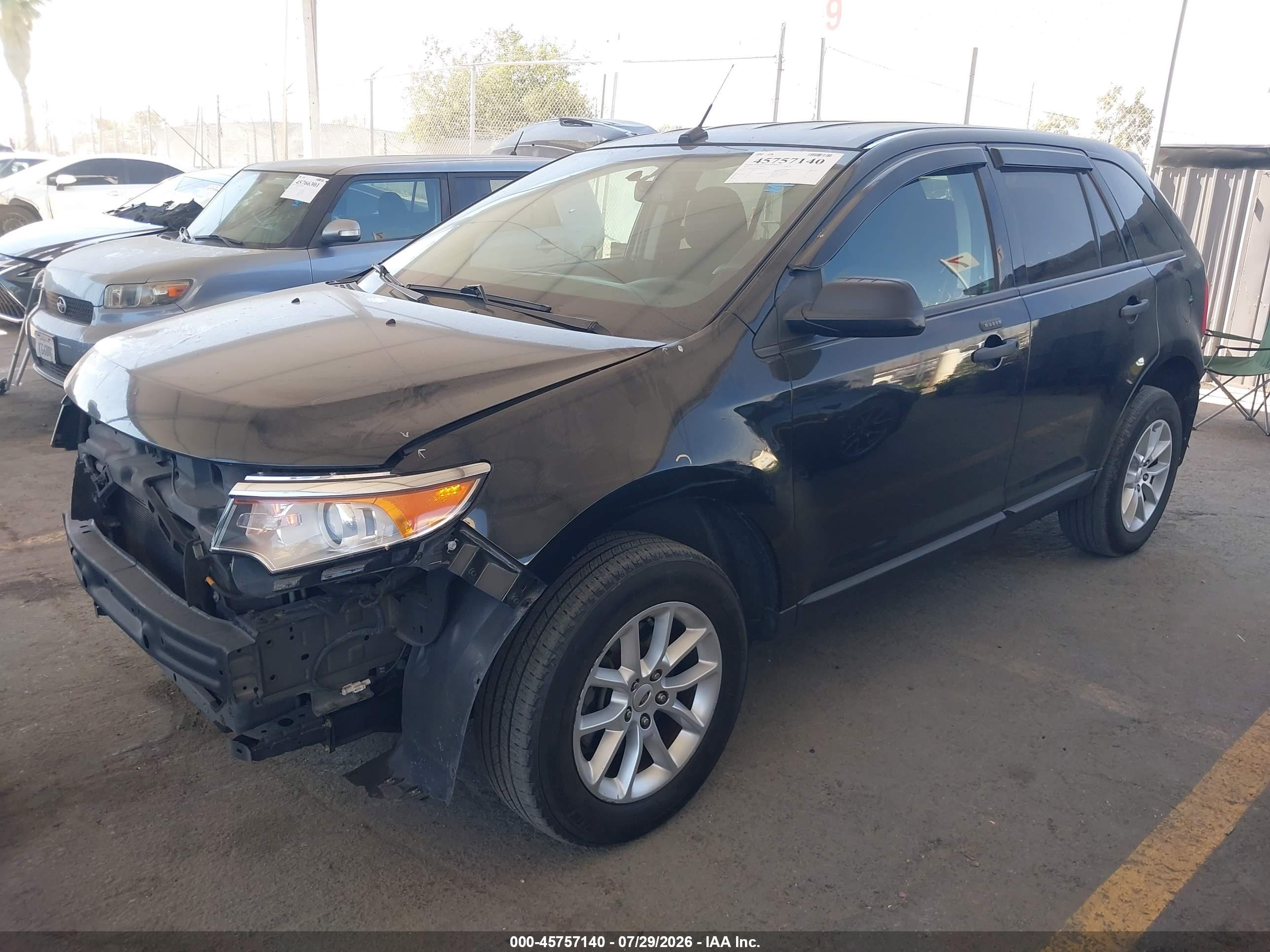2013 Ford Edge Se Black vin: 2FMDK3GC8DBB30735