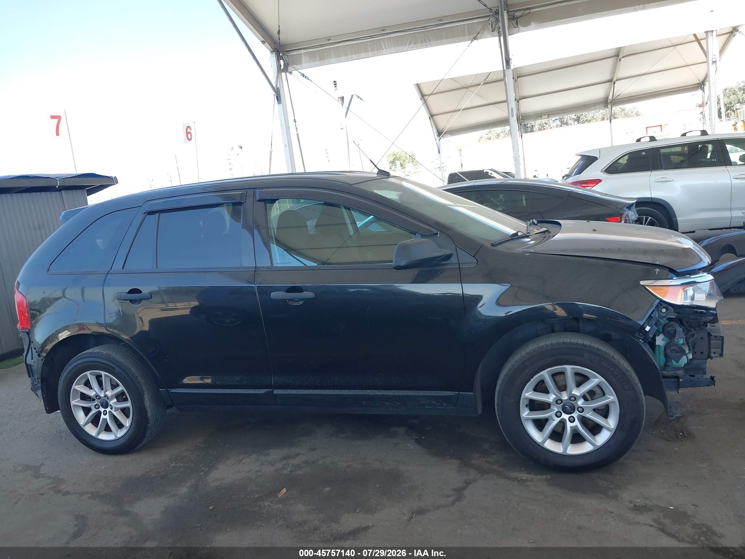 2013 Ford Edge Se Black vin: 2FMDK3GC8DBB30735