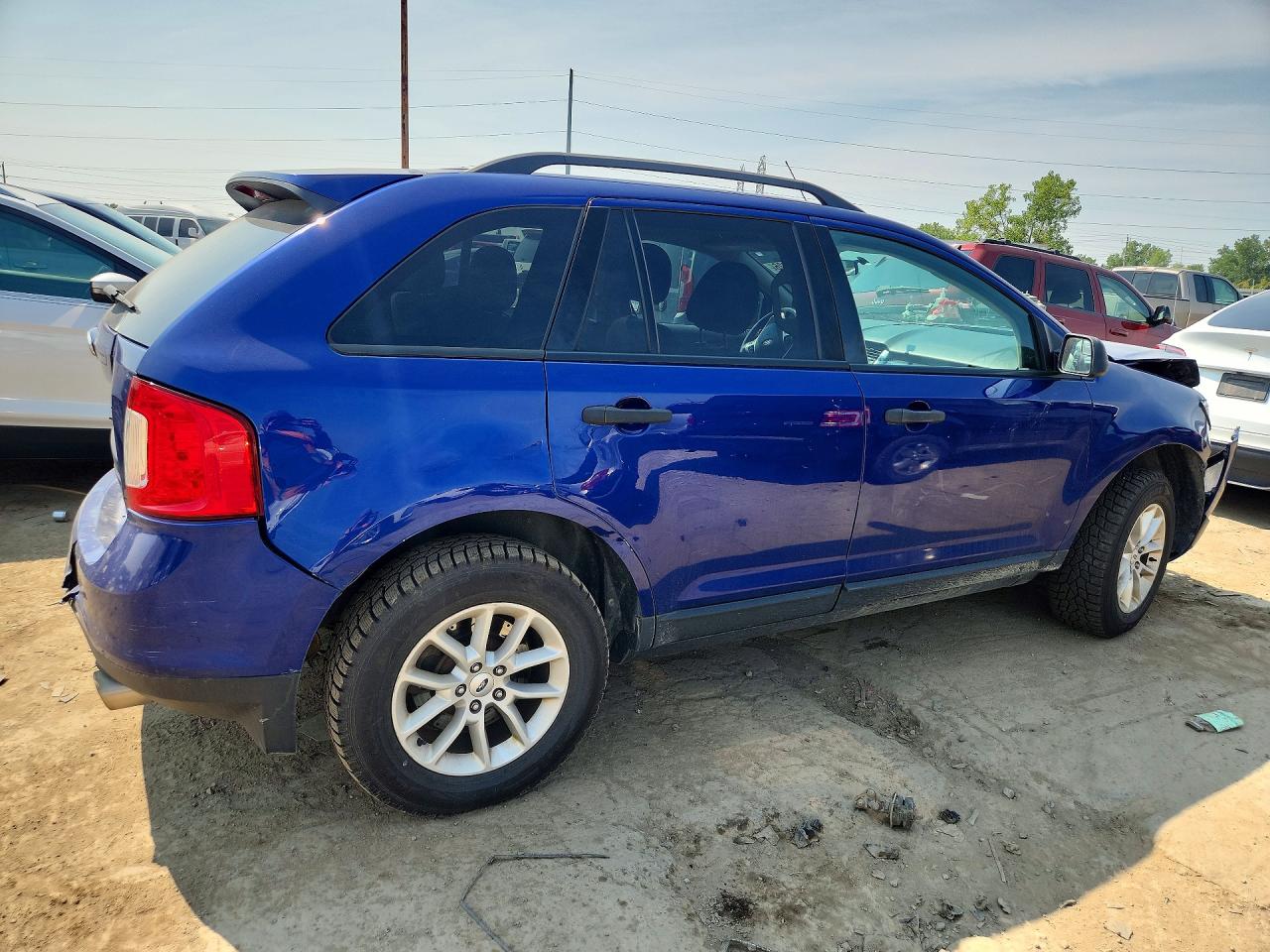2013 Ford Edge Se Blue vin: 2FMDK3GC8DBC84555