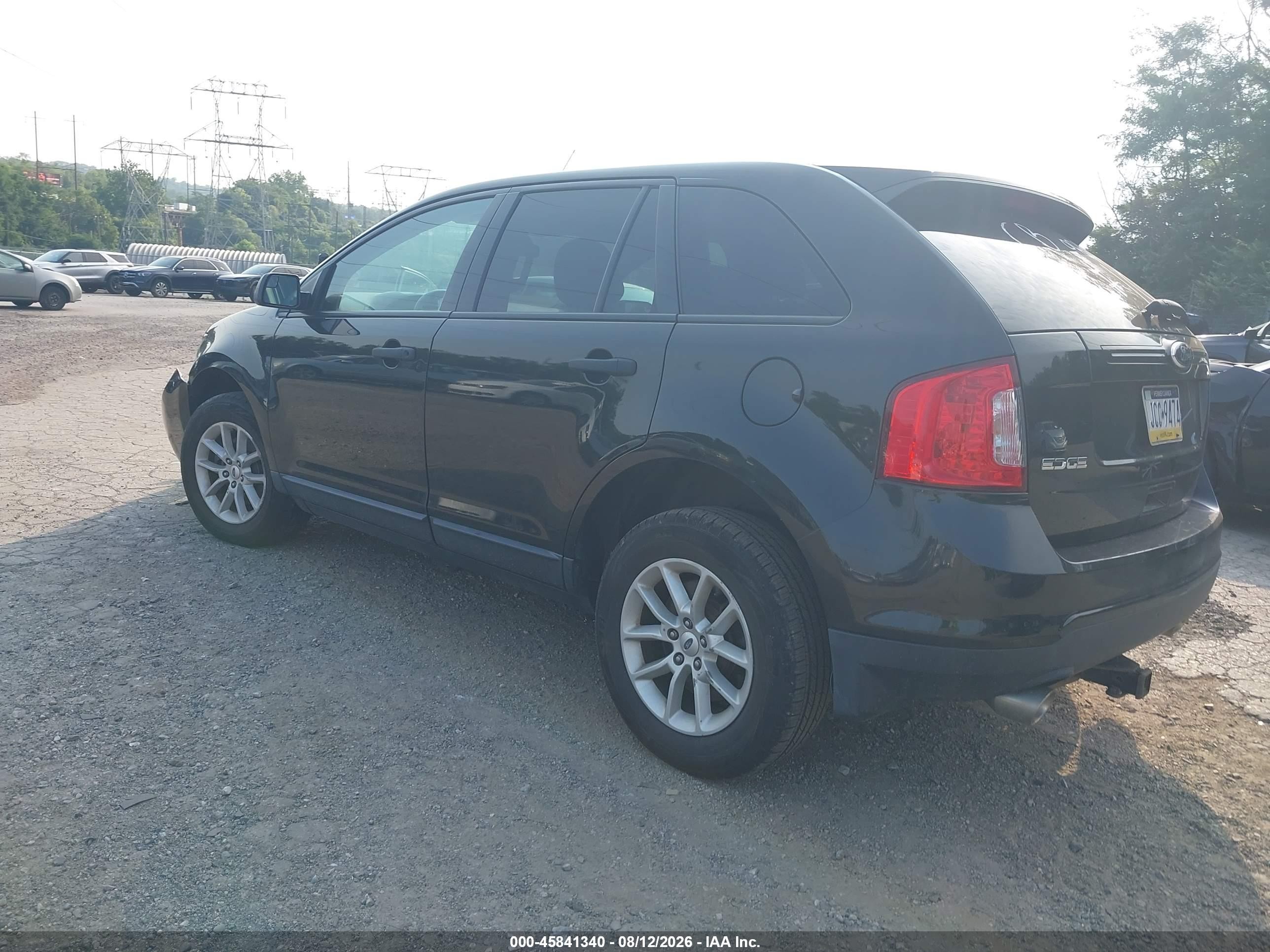 2013 Ford Edge Se Black vin: 2FMDK3GC8DBE30369