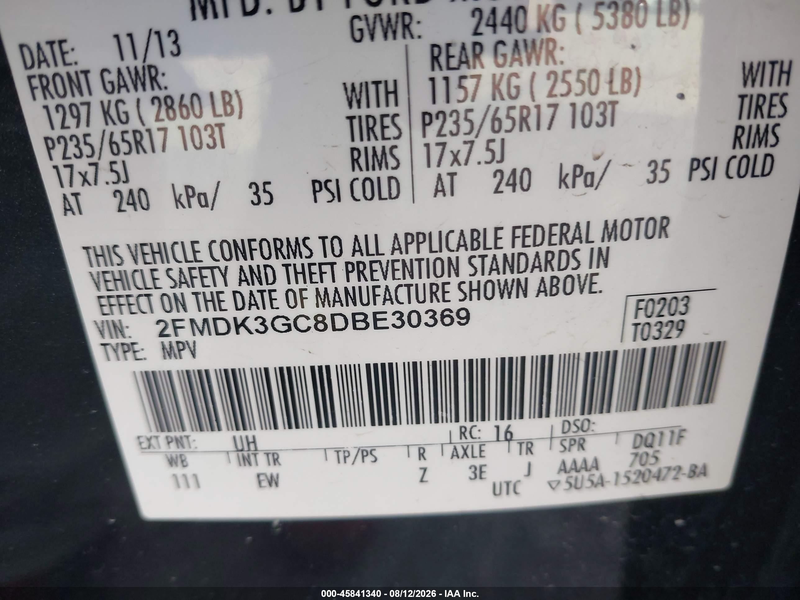 2013 Ford Edge Se Black vin: 2FMDK3GC8DBE30369