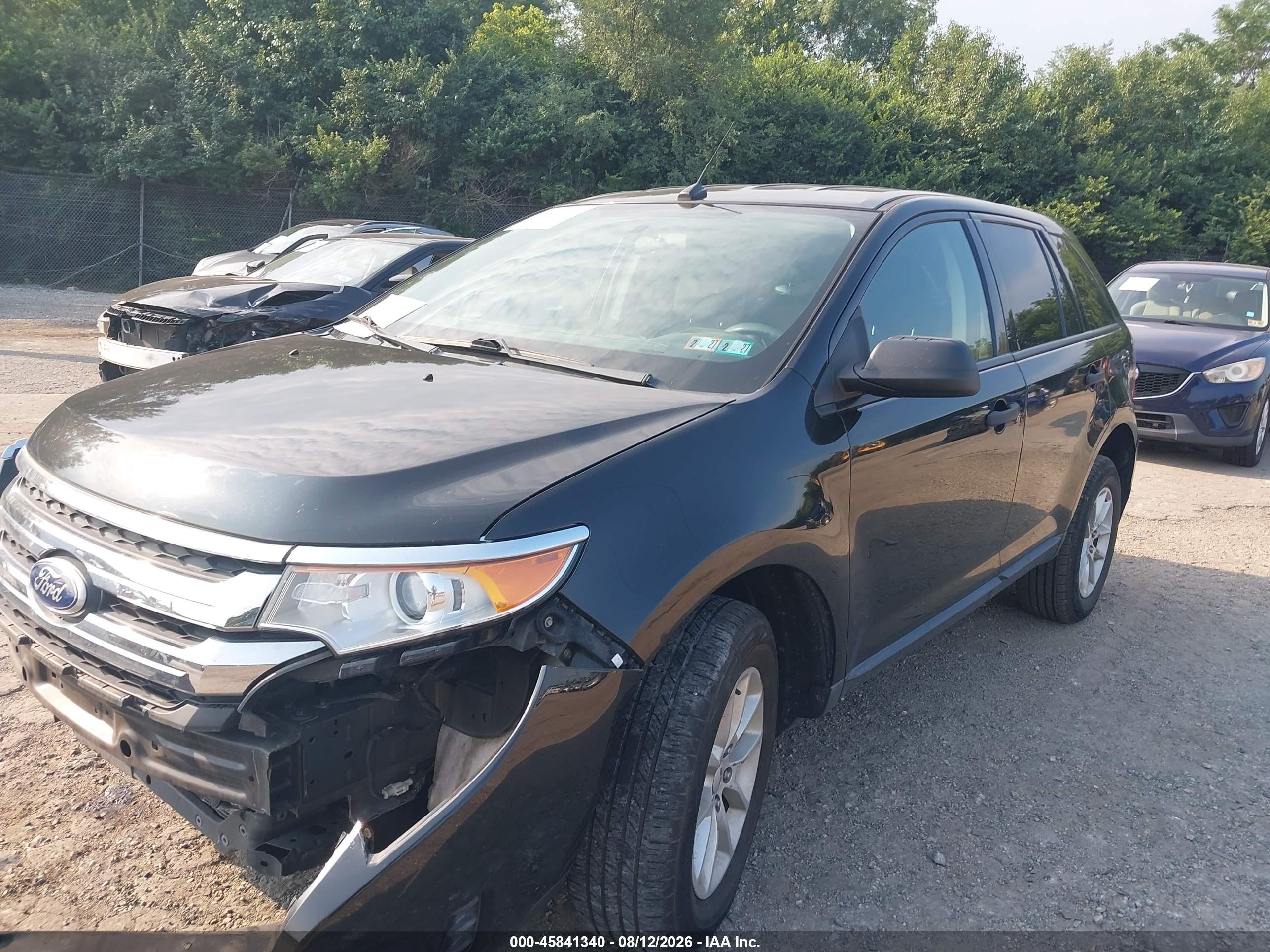 2013 Ford Edge Se Black vin: 2FMDK3GC8DBE30369