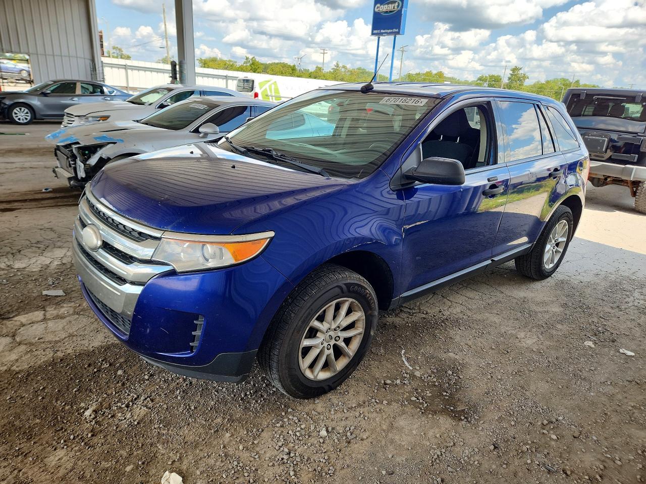 2014 Ford Edge Se Blue vin: 2FMDK3GC8EBA77911