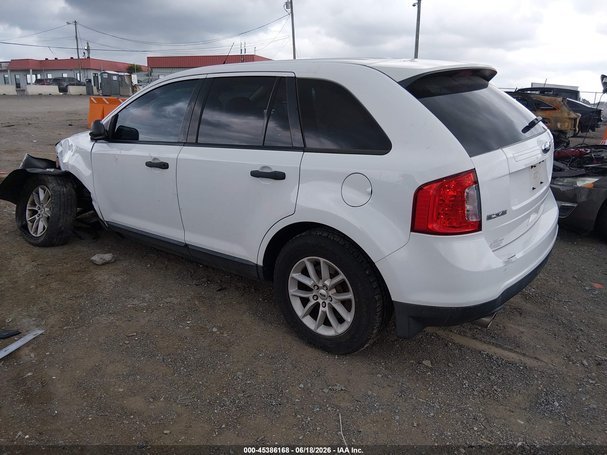 2014 Ford Edge Se White vin: 2FMDK3GC8EBA93963