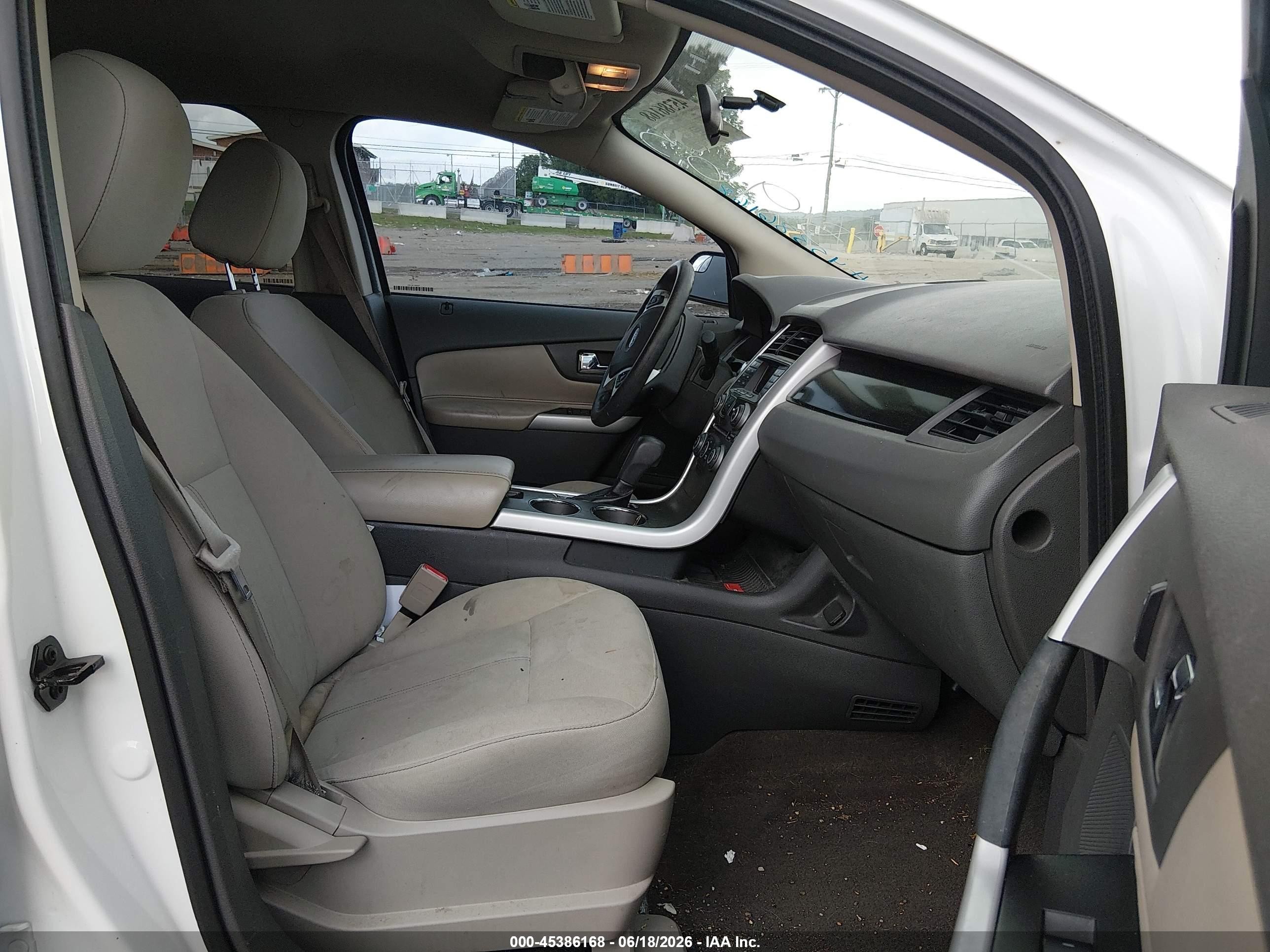 2014 Ford Edge Se White vin: 2FMDK3GC8EBA93963