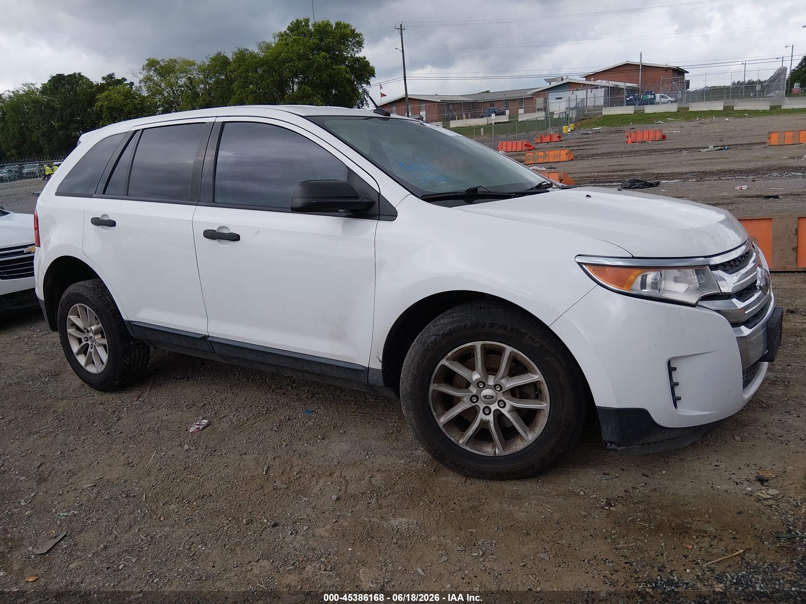 2014 Ford Edge Se Белый vin: 2FMDK3GC8EBA93963