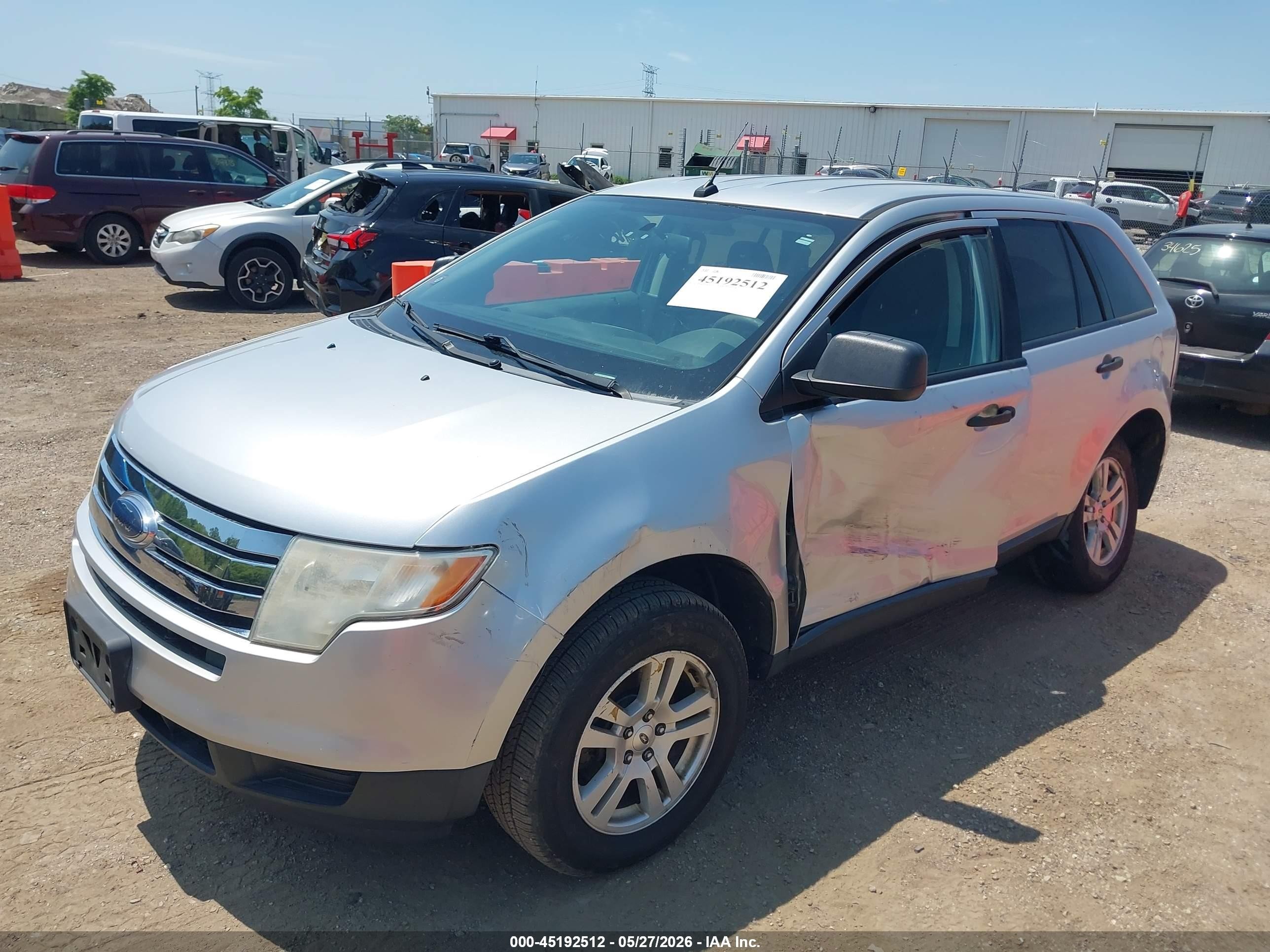 2010 Ford Edge Se Silver vin: 2FMDK3GC9ABA41574