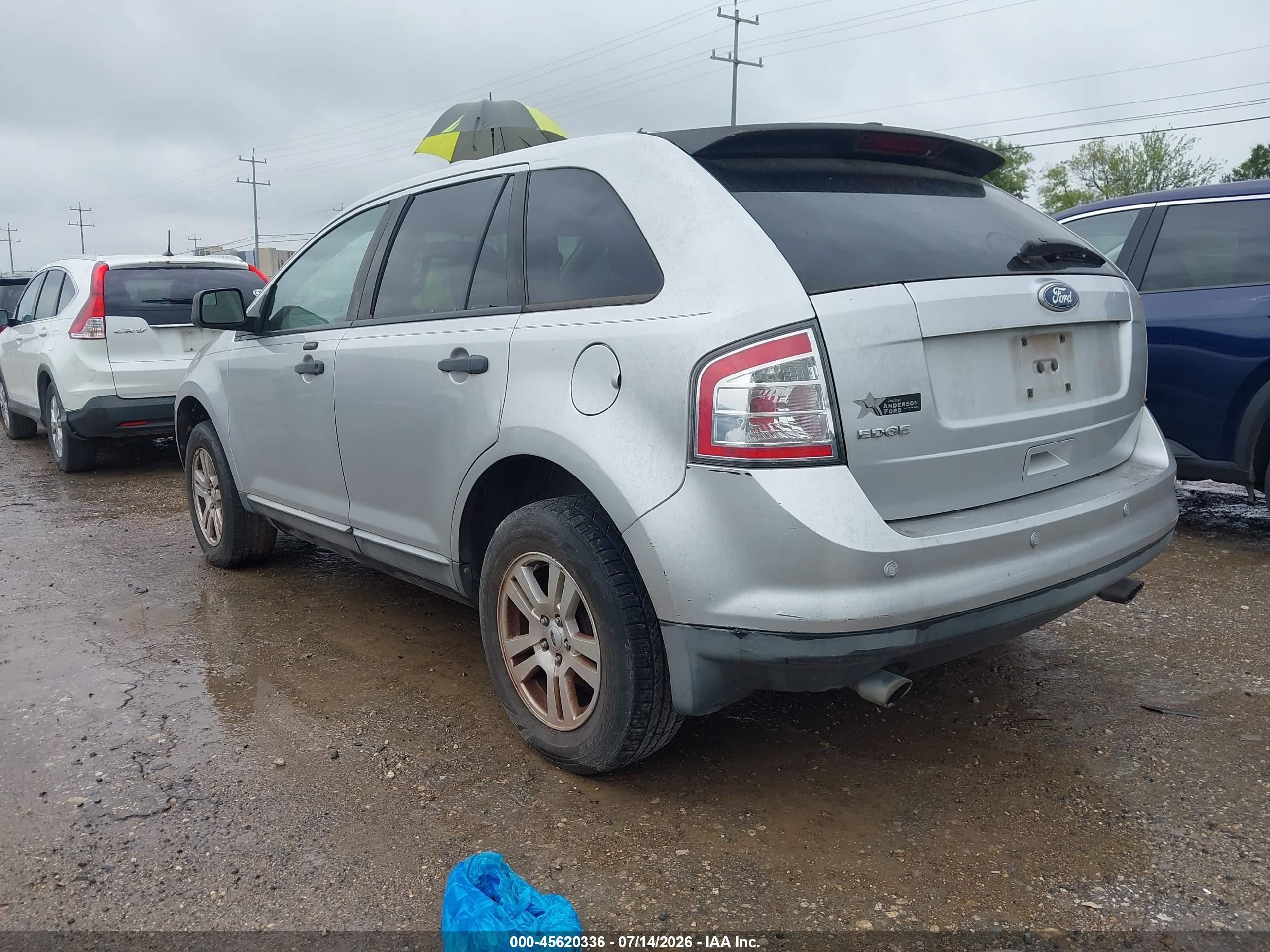 2010 Ford Edge Se Silver vin: 2FMDK3GC9ABB35308
