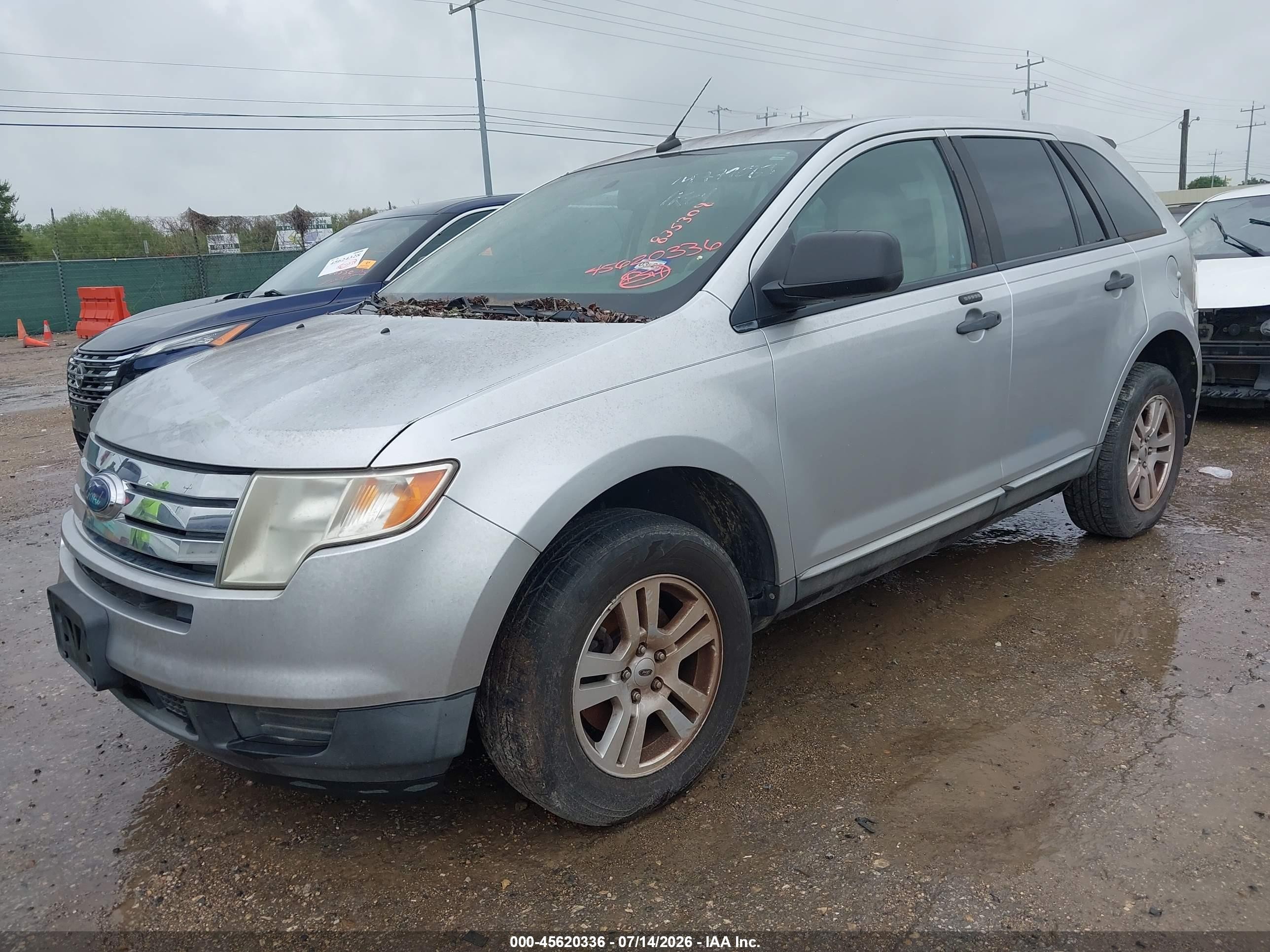 2010 Ford Edge Se Silver vin: 2FMDK3GC9ABB35308