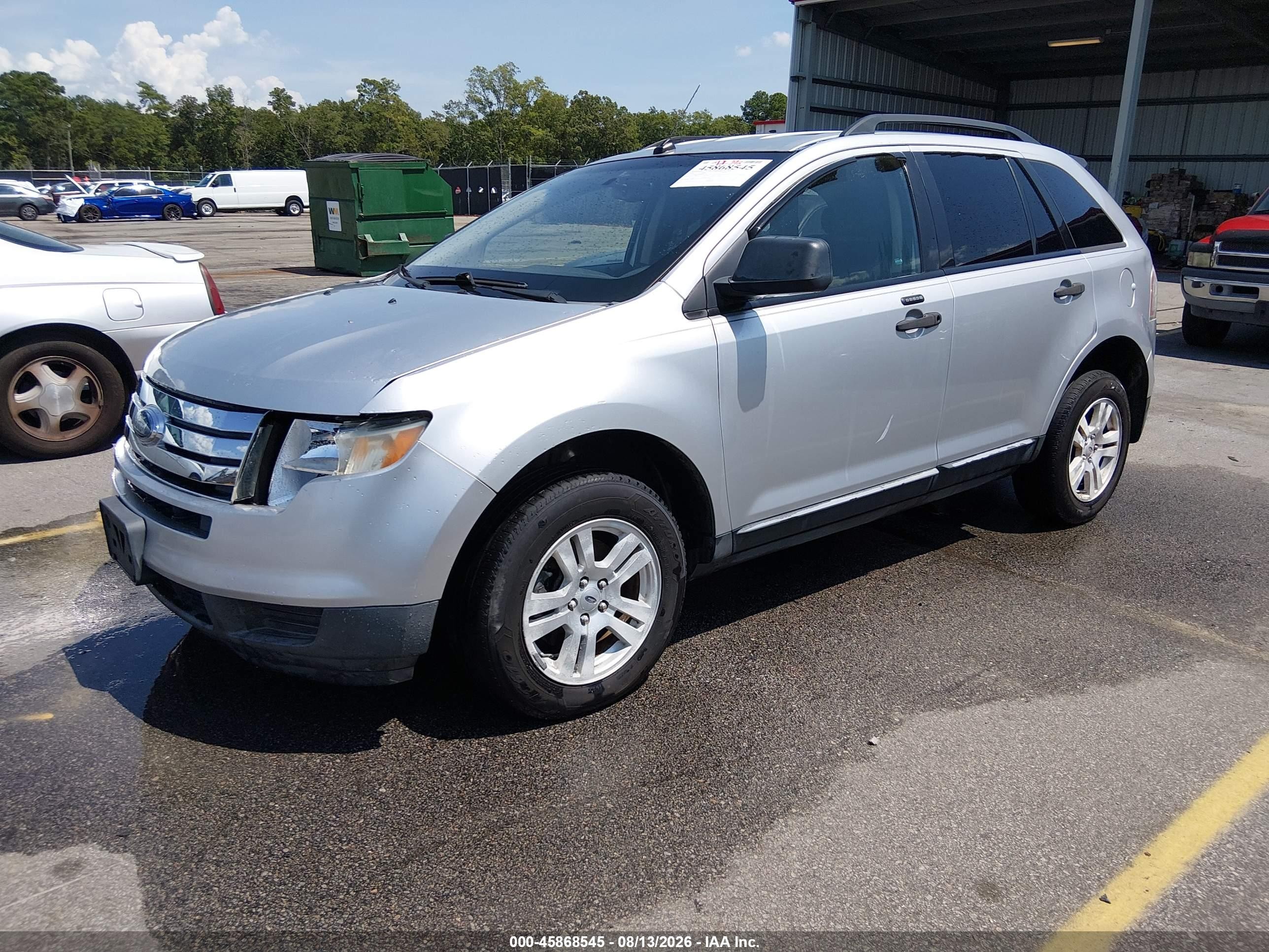2010 Ford Edge Se Silver vin: 2FMDK3GC9ABB63254