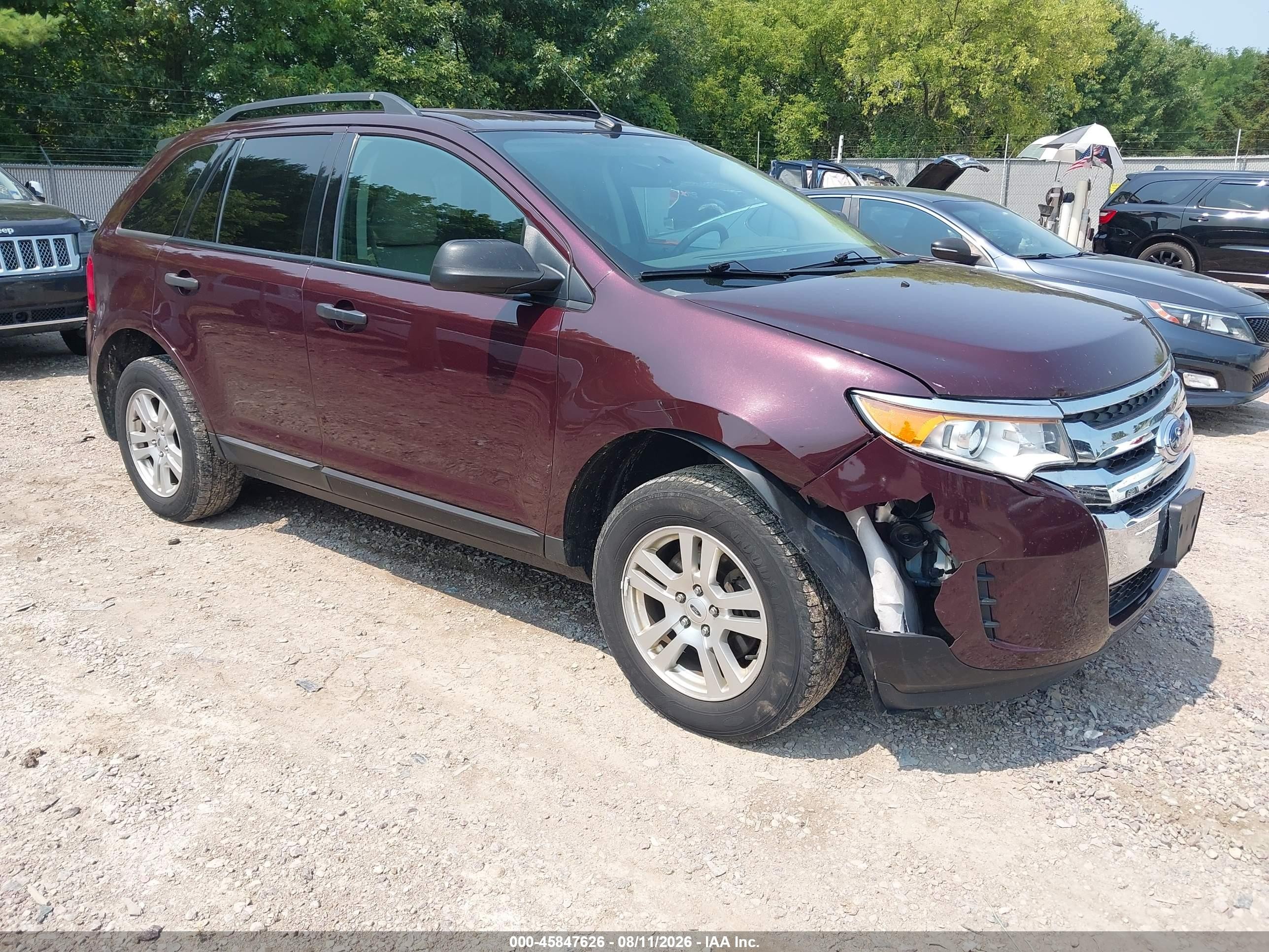2011 Ford Edge Se Burgundy vin: 2FMDK3GC9BBA69411