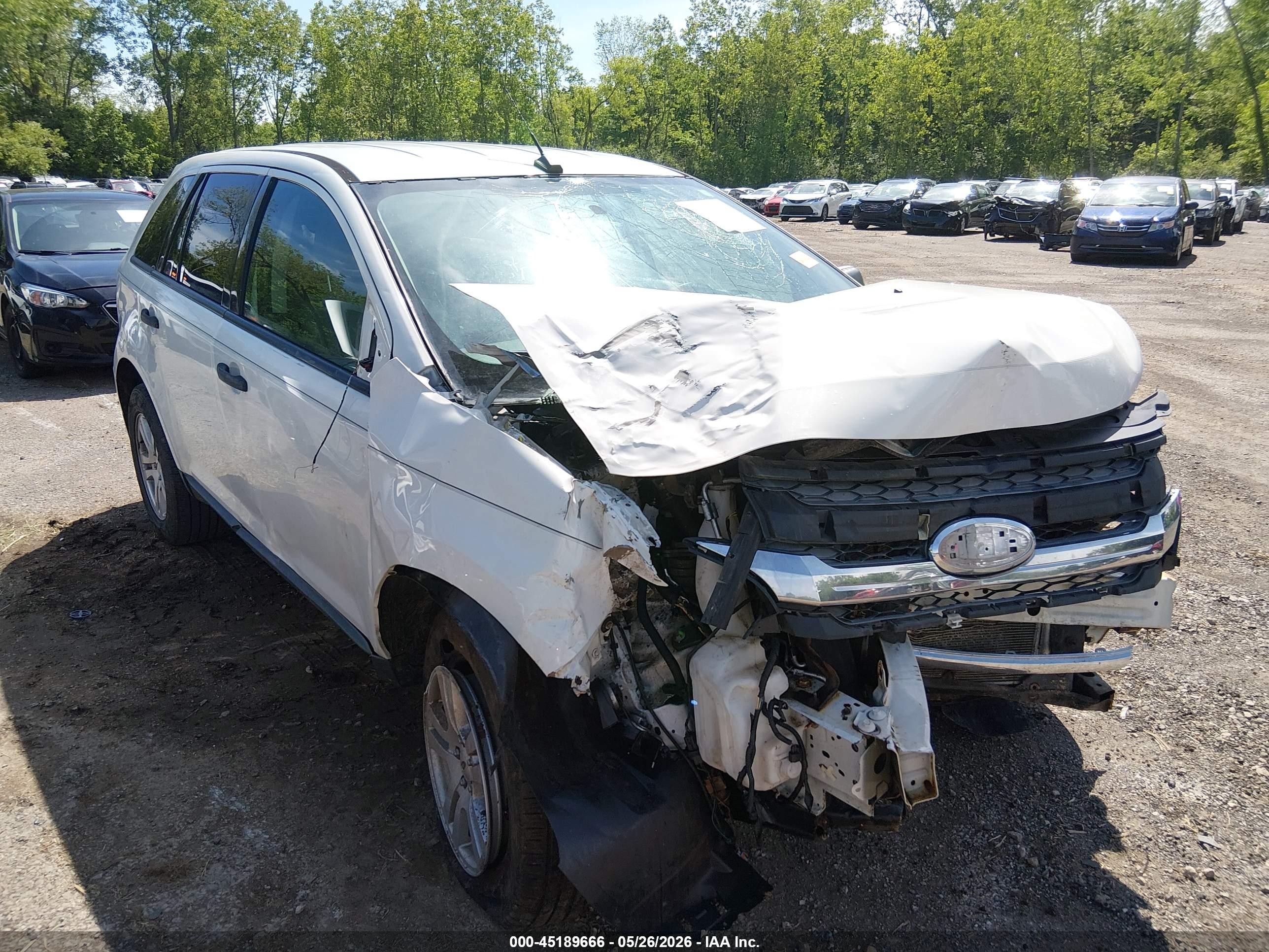 2012 Ford Edge Se White vin: 2FMDK3GC9CBA32991