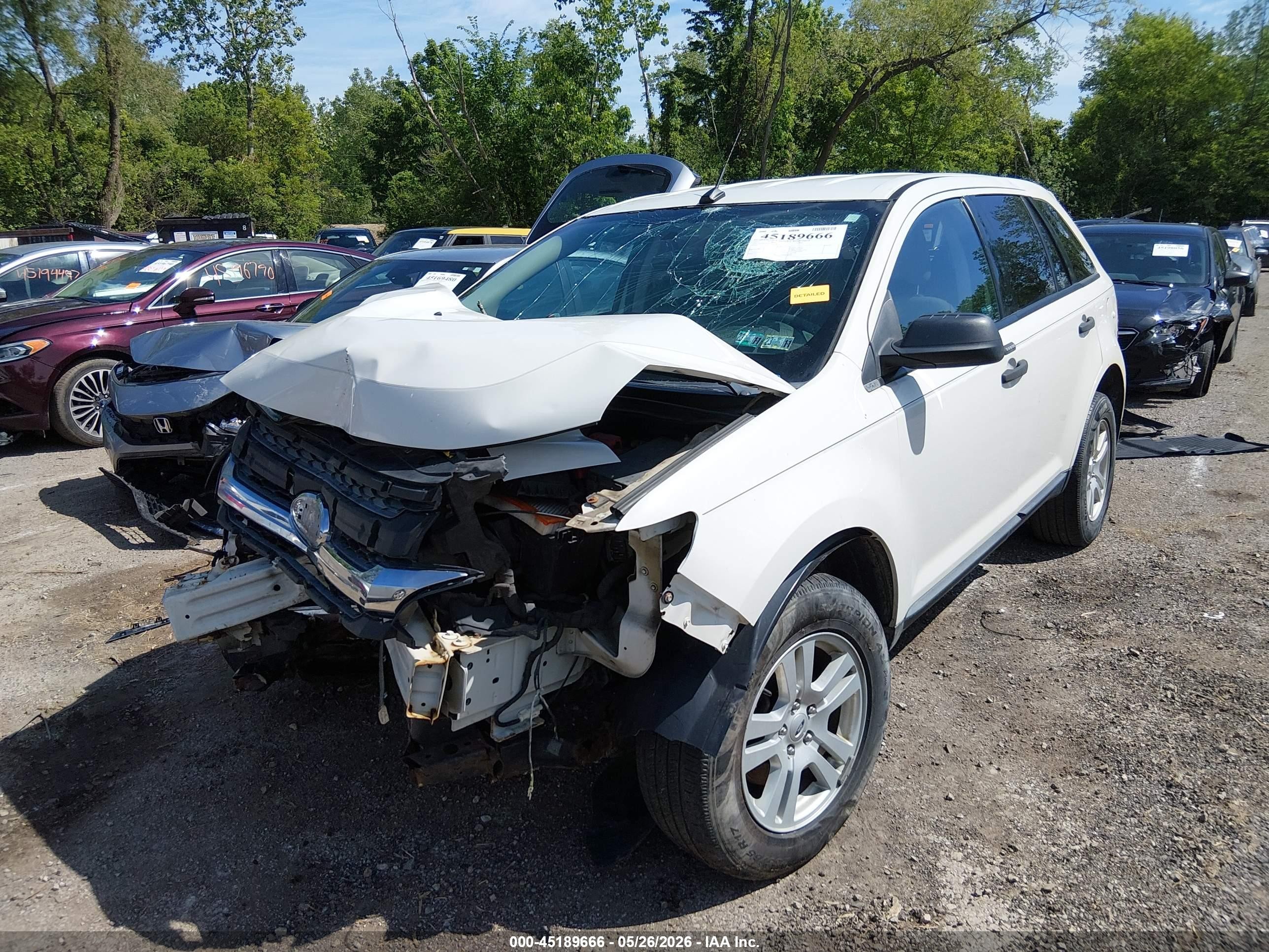 2012 Ford Edge Se White vin: 2FMDK3GC9CBA32991