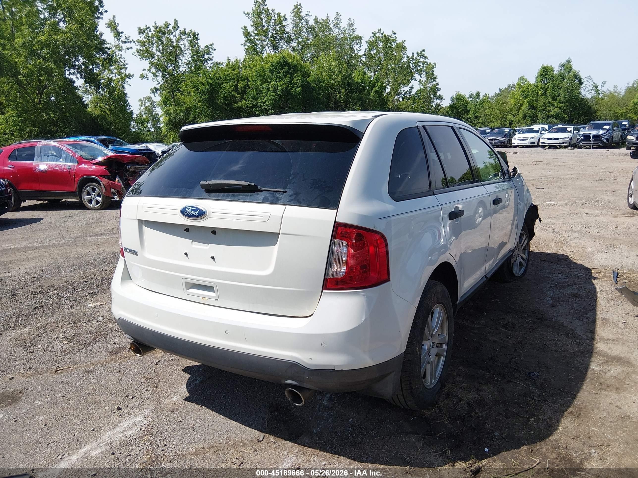 2012 Ford Edge Se White vin: 2FMDK3GC9CBA32991