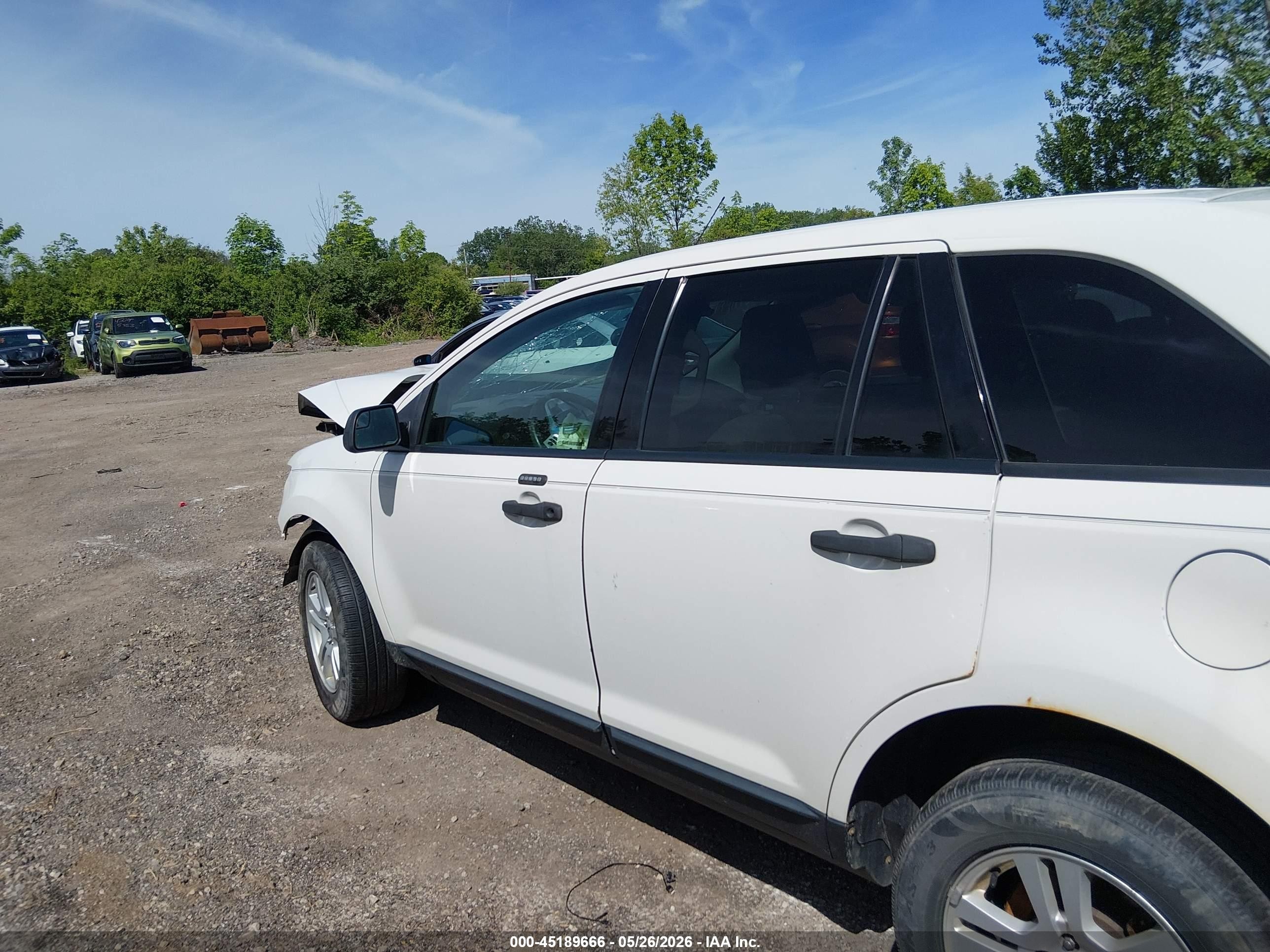2012 Ford Edge Se White vin: 2FMDK3GC9CBA32991