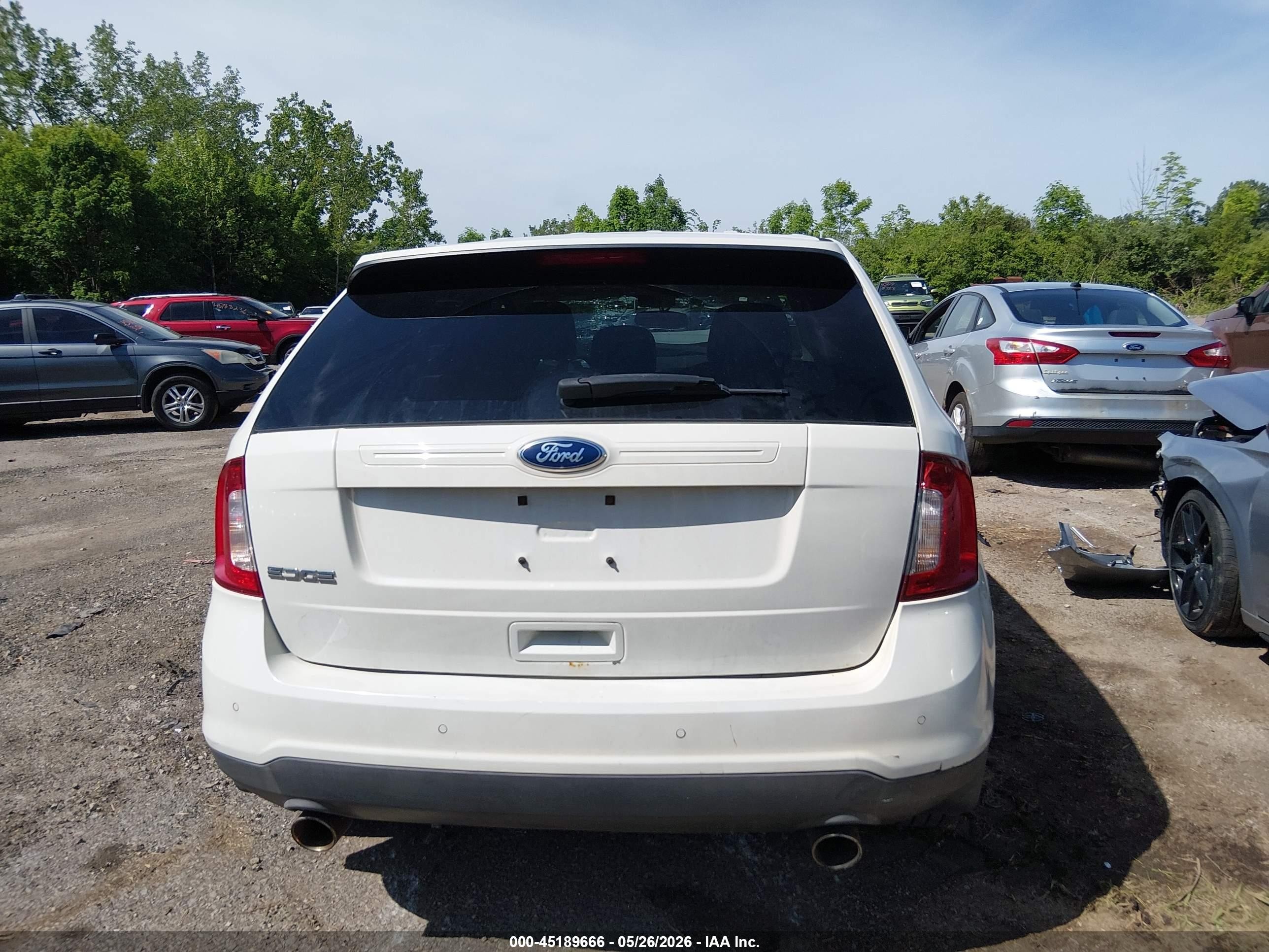 2012 Ford Edge Se White vin: 2FMDK3GC9CBA32991