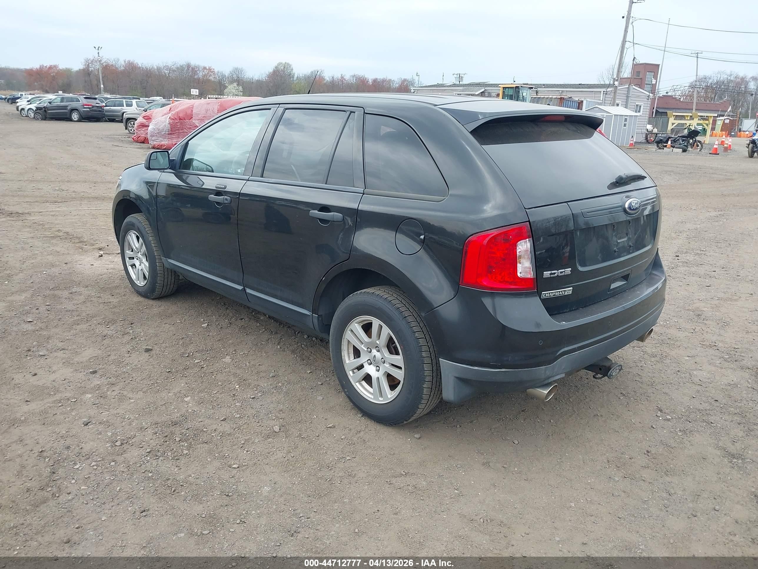 2013 Ford Edge Se Black vin: 2FMDK3GC9DBA12936