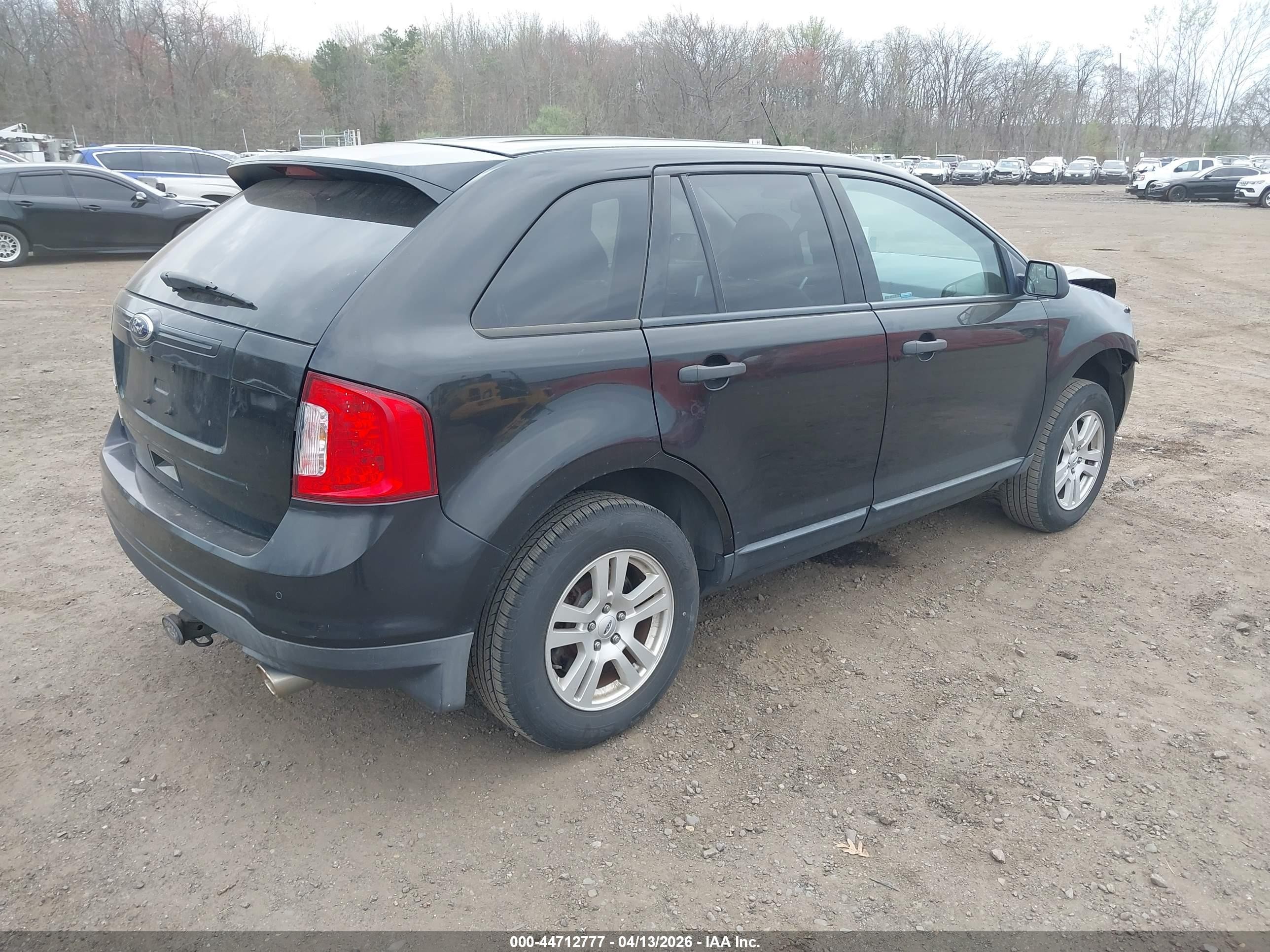 2013 Ford Edge Se Black vin: 2FMDK3GC9DBA12936