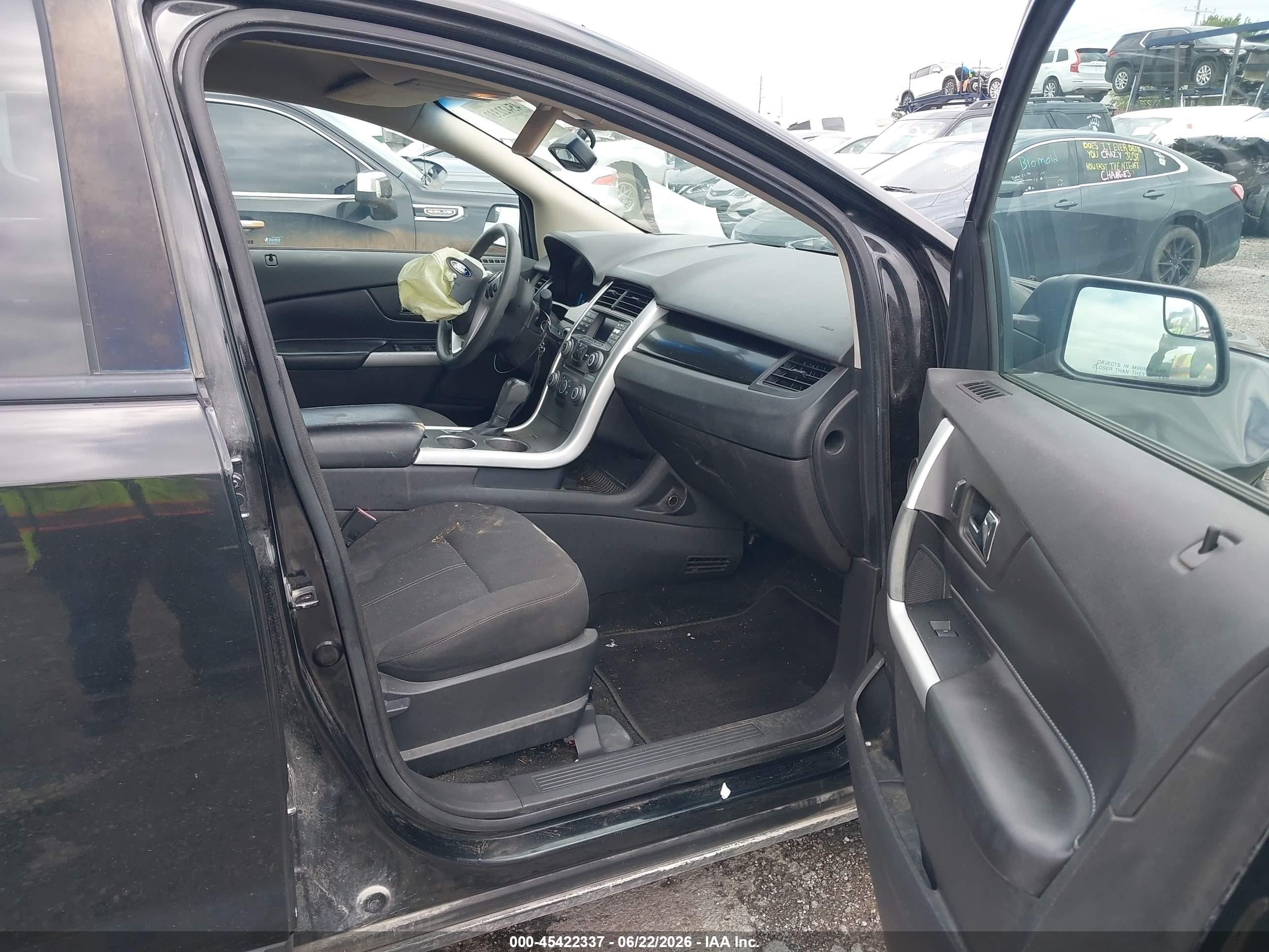 2013 Ford Edge Se Черный vin: 2FMDK3GC9DBA89841
