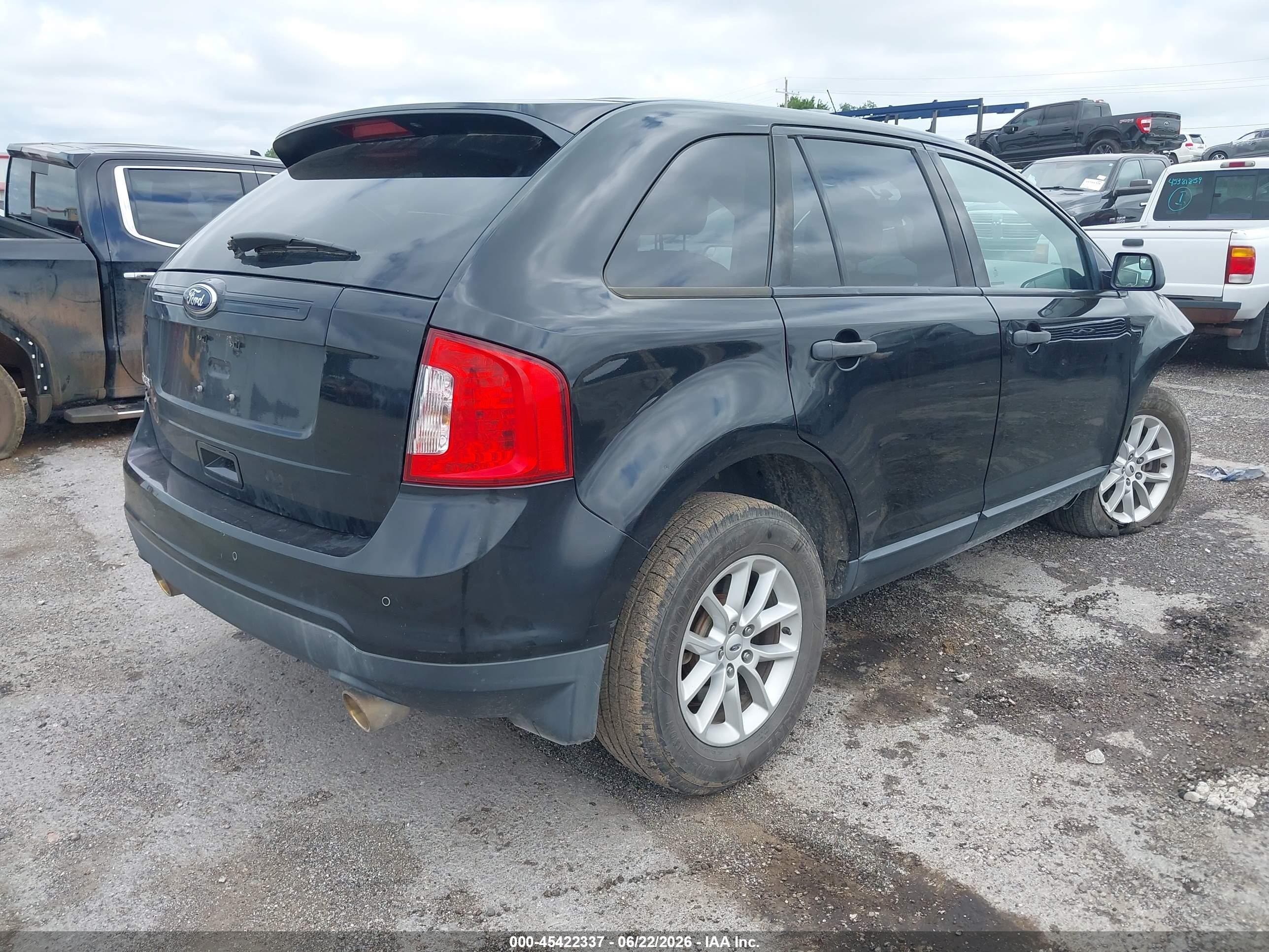 2013 Ford Edge Se Черный vin: 2FMDK3GC9DBA89841