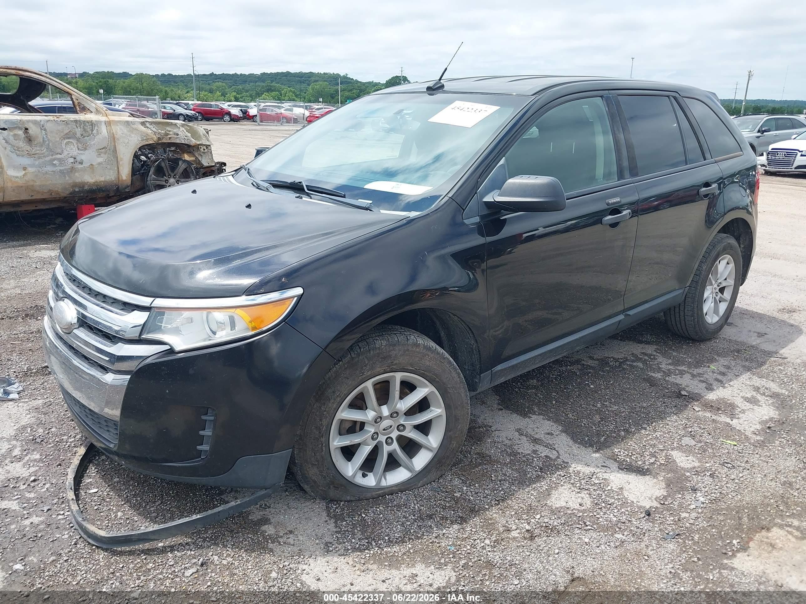2013 Ford Edge Se Черный vin: 2FMDK3GC9DBA89841