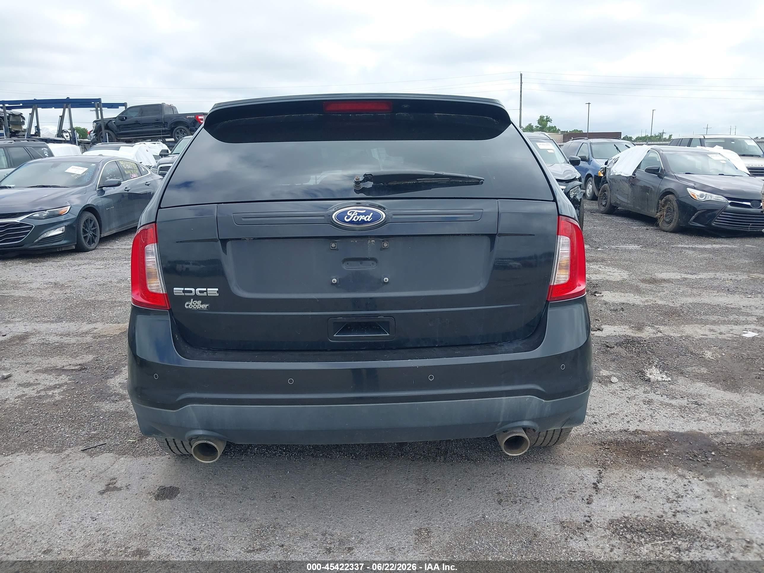 2013 Ford Edge Se Черный vin: 2FMDK3GC9DBA89841