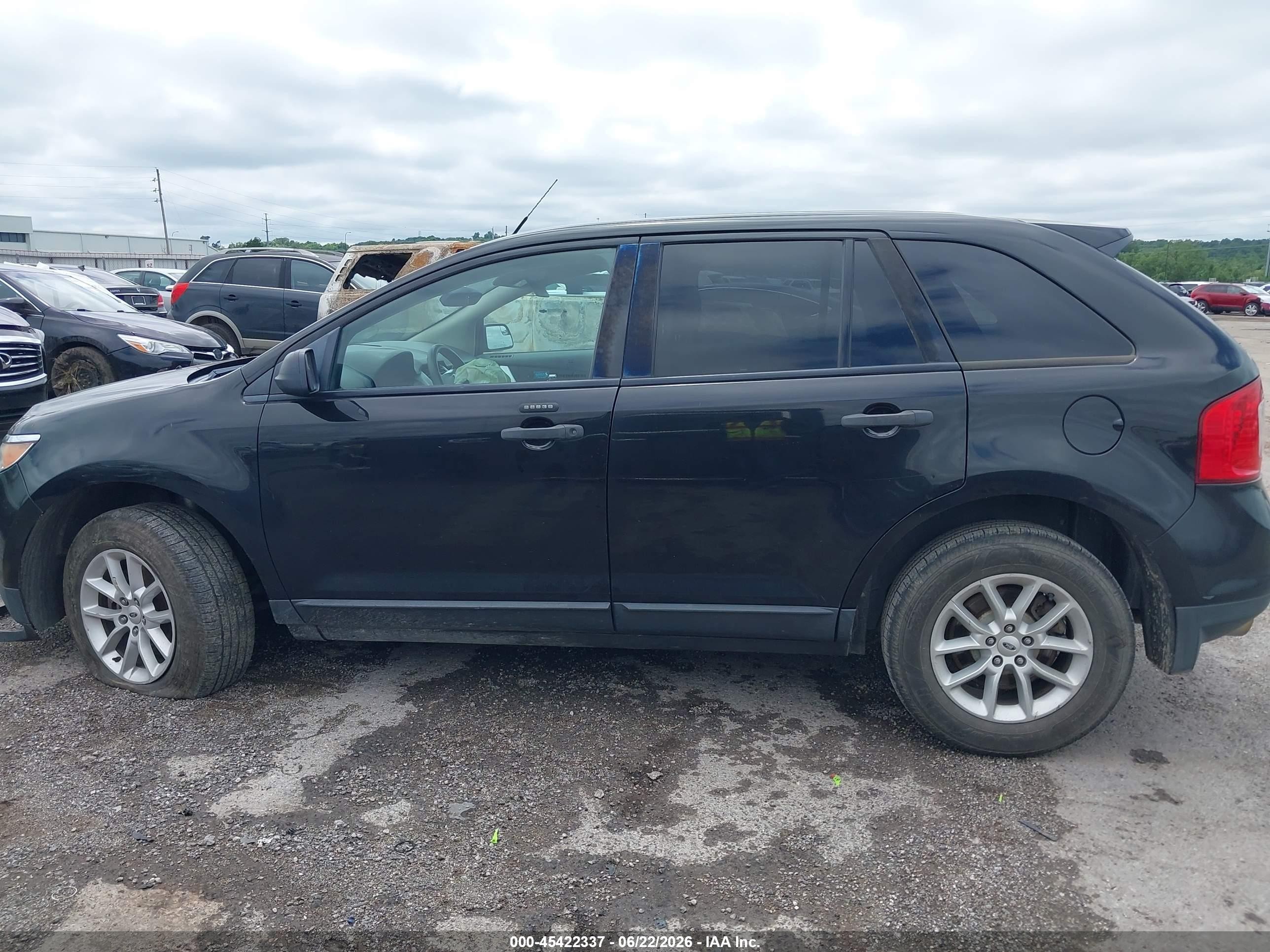 2013 Ford Edge Se Черный vin: 2FMDK3GC9DBA89841
