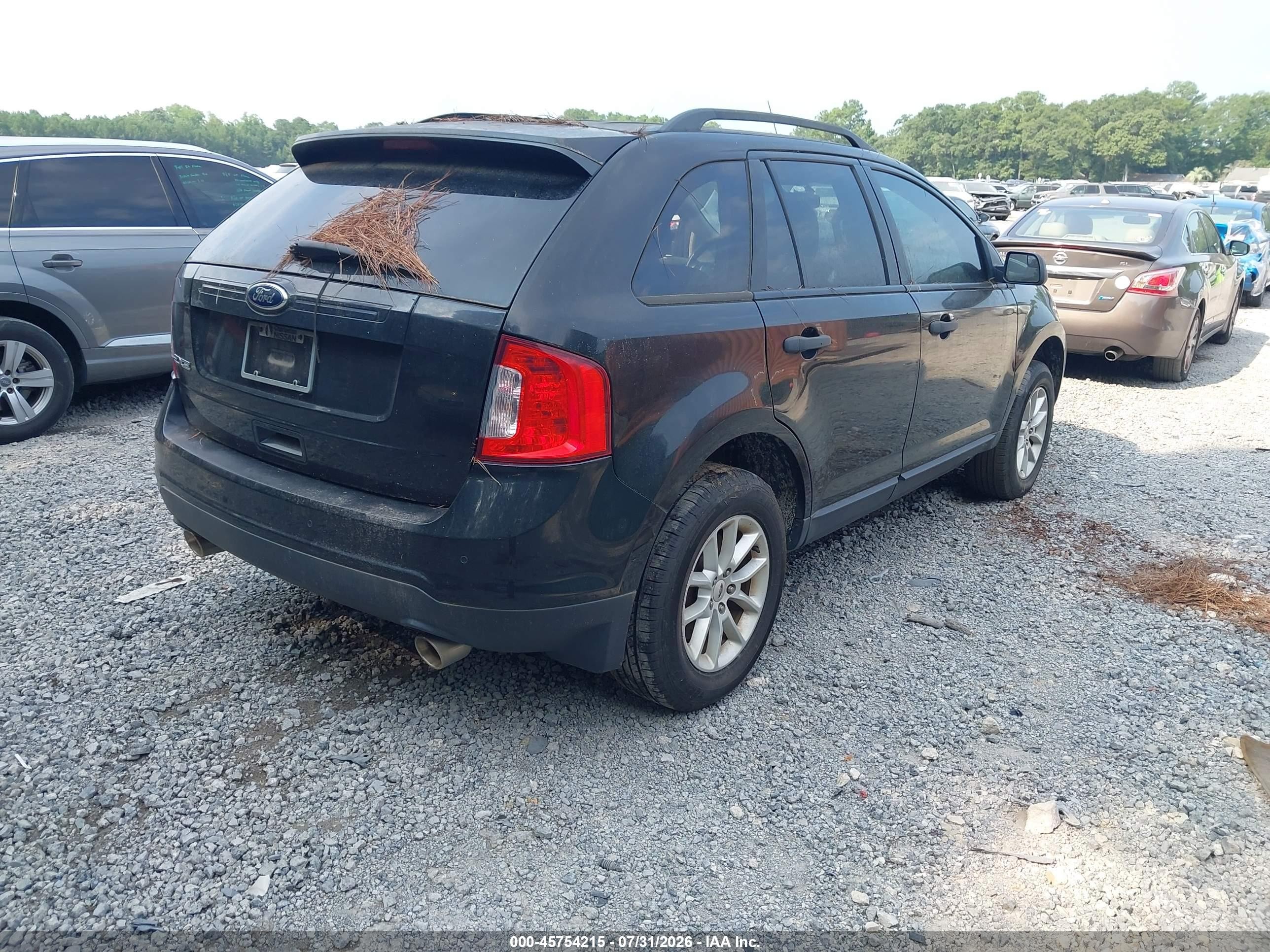 2013 Ford Edge Se Black vin: 2FMDK3GC9DBB04550