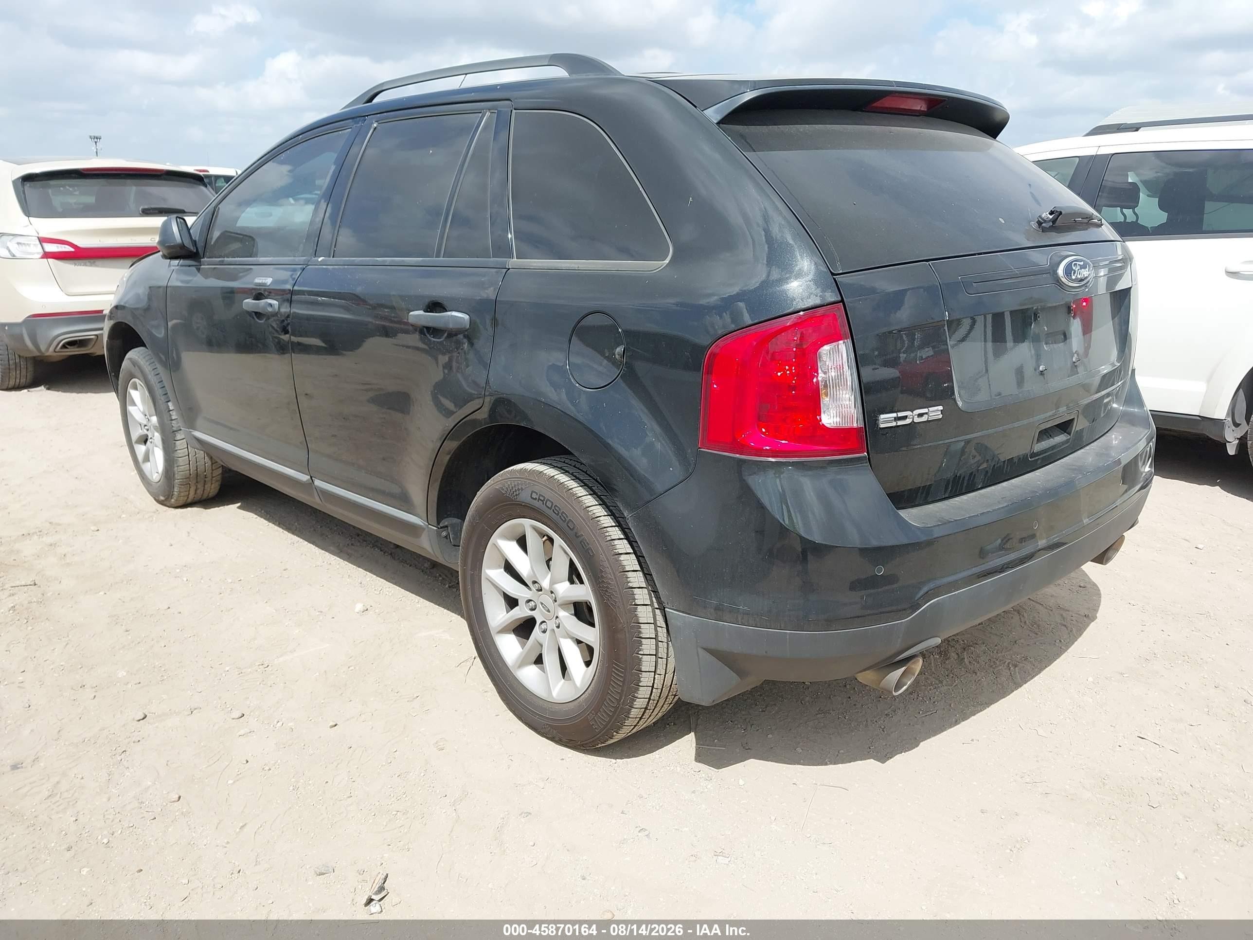 2013 Ford Edge Se Black vin: 2FMDK3GC9DBB43994