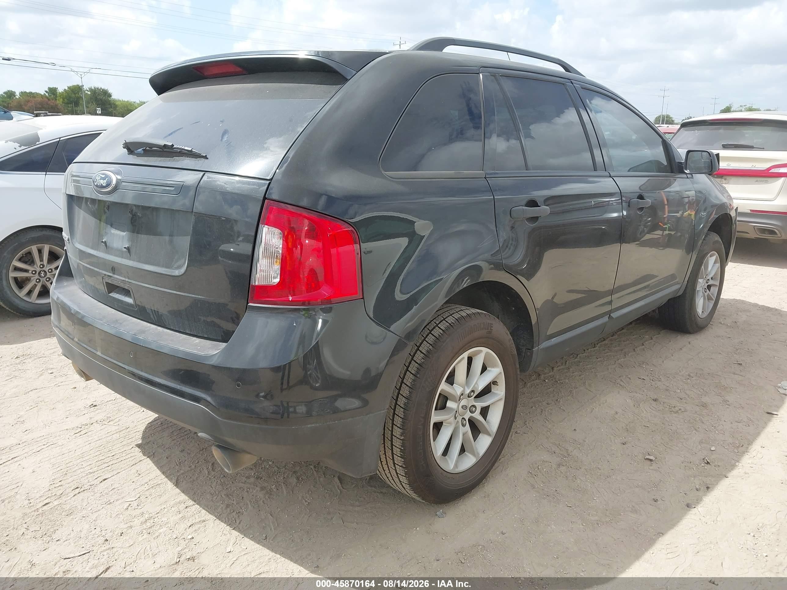2013 Ford Edge Se Black vin: 2FMDK3GC9DBB43994