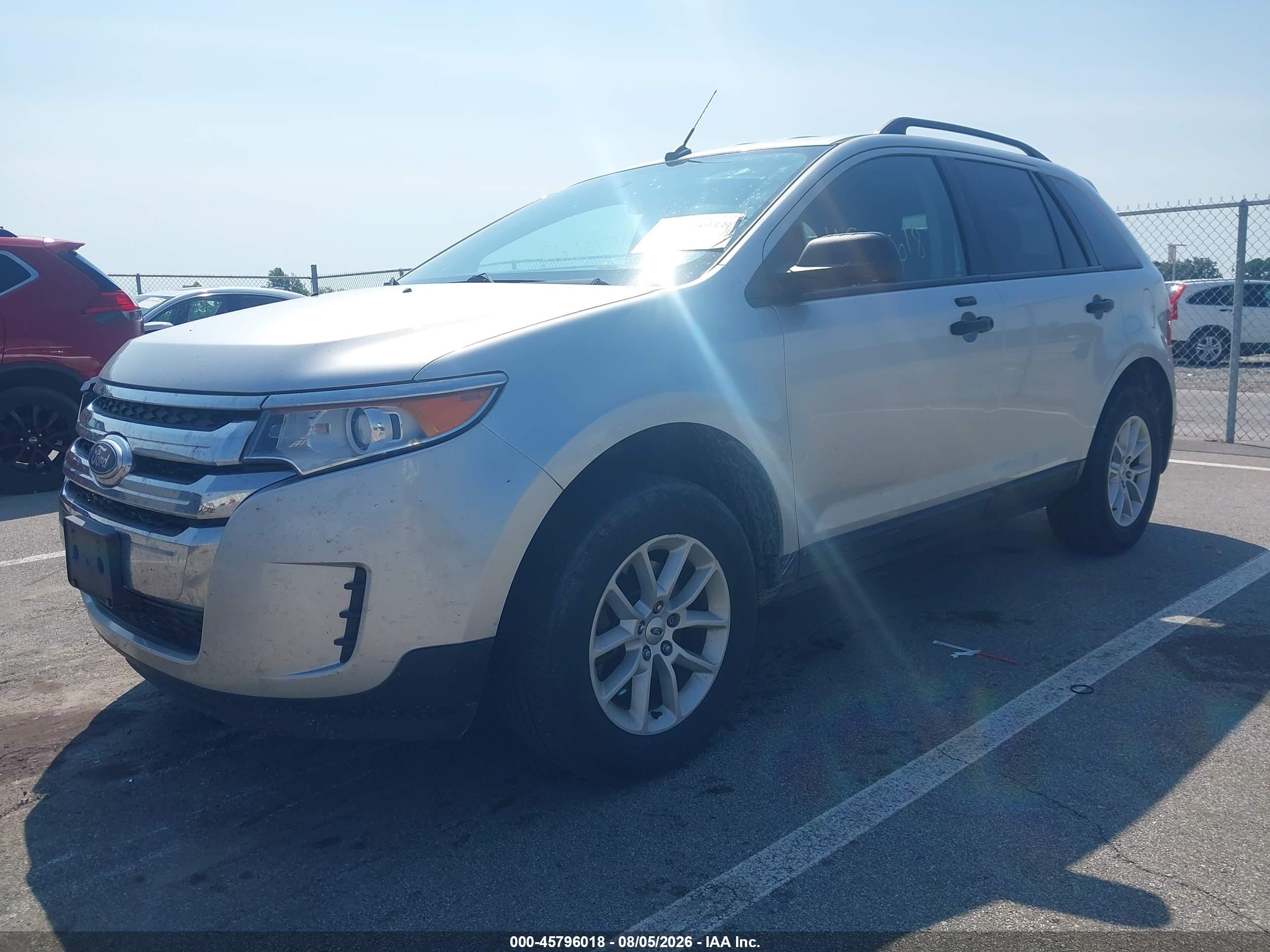 2013 Ford Edge Se Серебряный vin: 2FMDK3GC9DBB74078