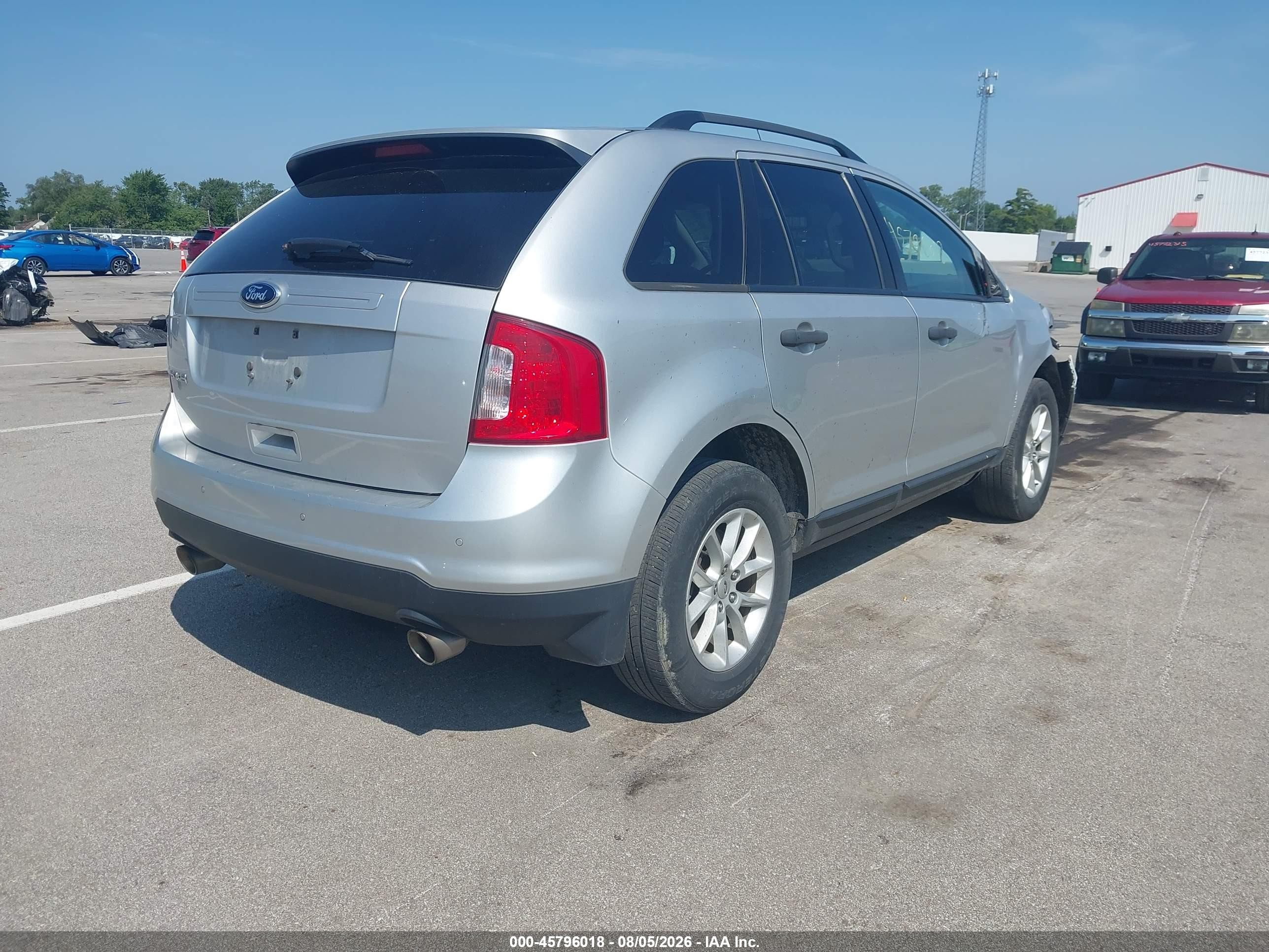 2013 Ford Edge Se Серебряный vin: 2FMDK3GC9DBB74078