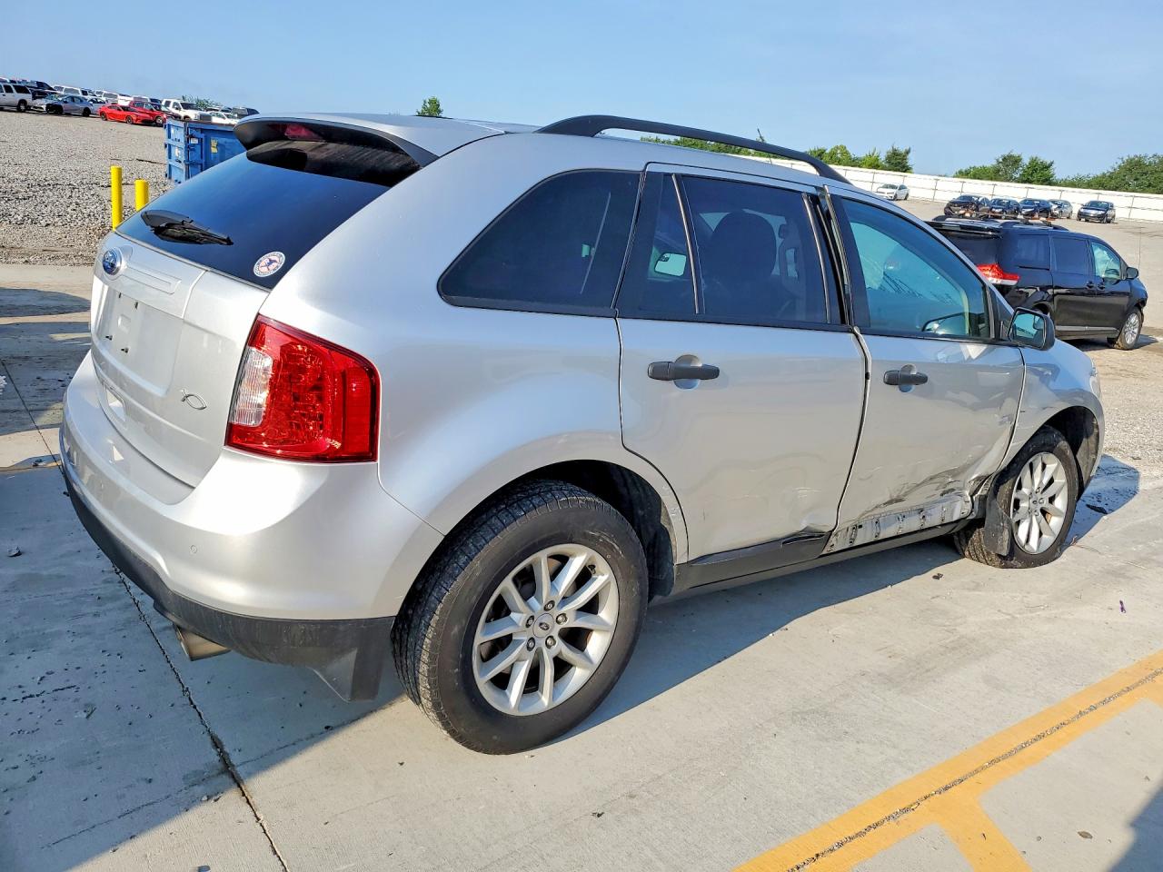 2013 Ford Edge Silver vin: 2FMDK3GC9DBE23320