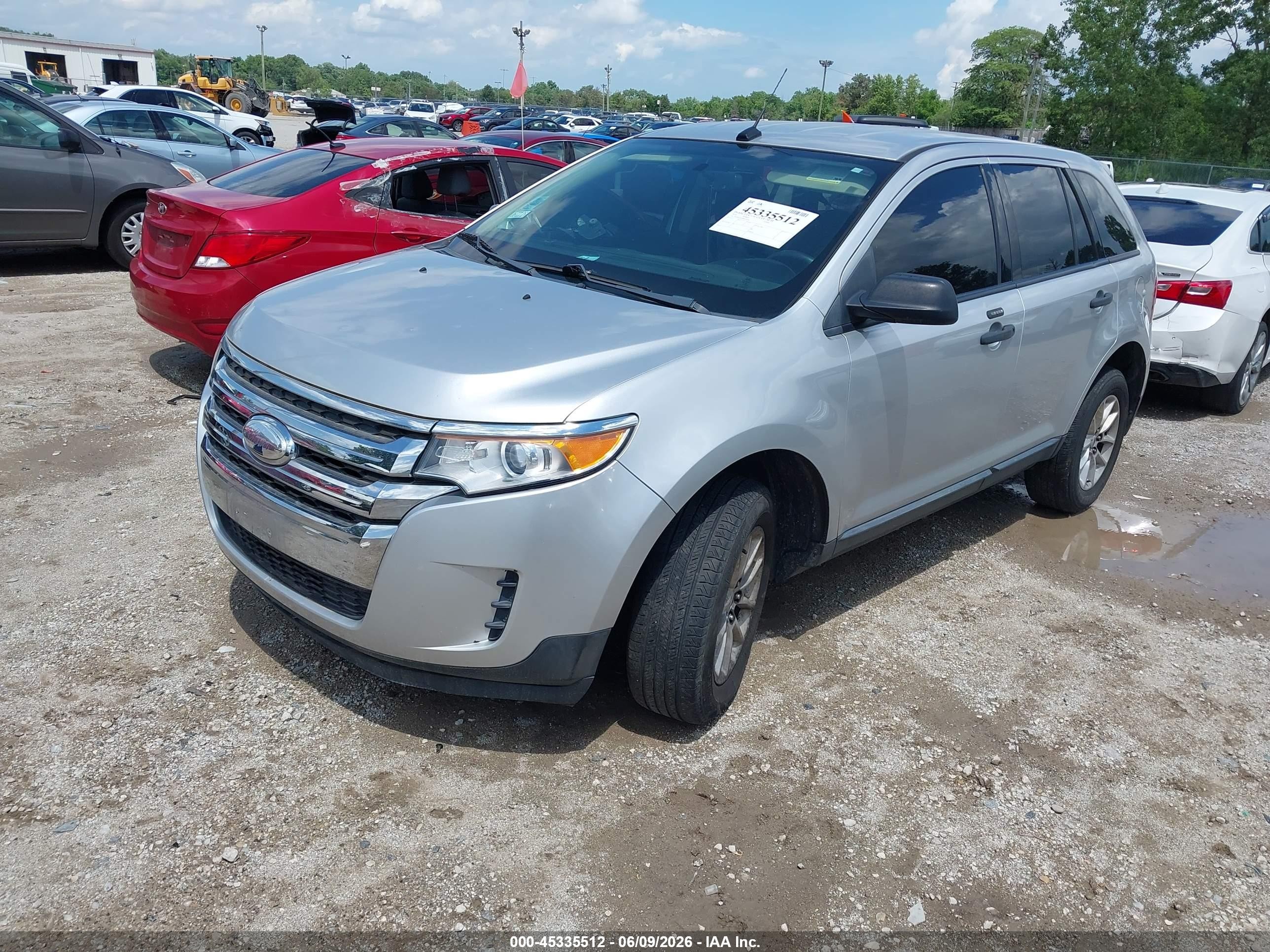 2014 Ford Edge Se Silver vin: 2FMDK3GC9EBA44996