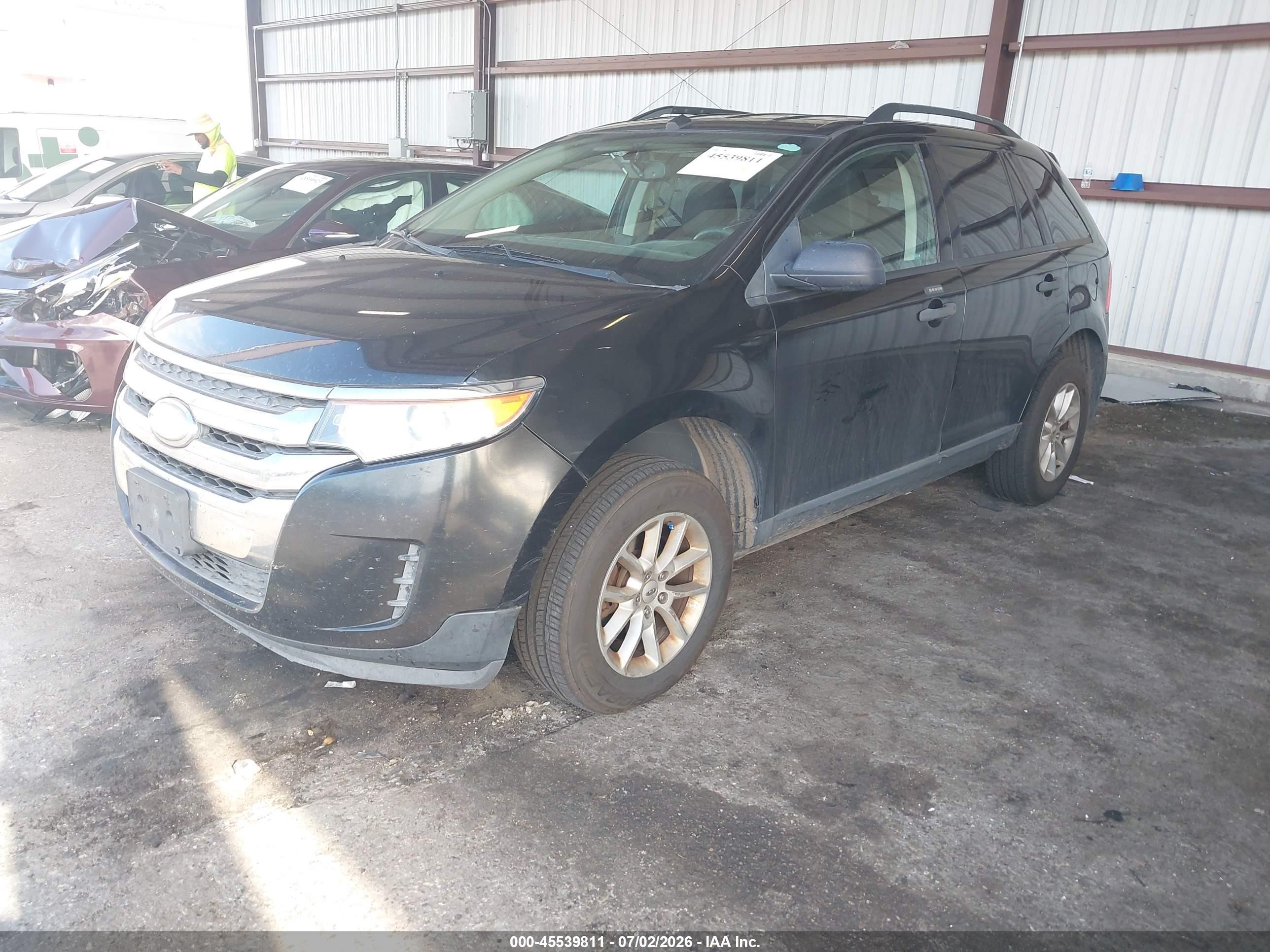 2014 Ford Edge Se Black vin: 2FMDK3GC9EBB52647