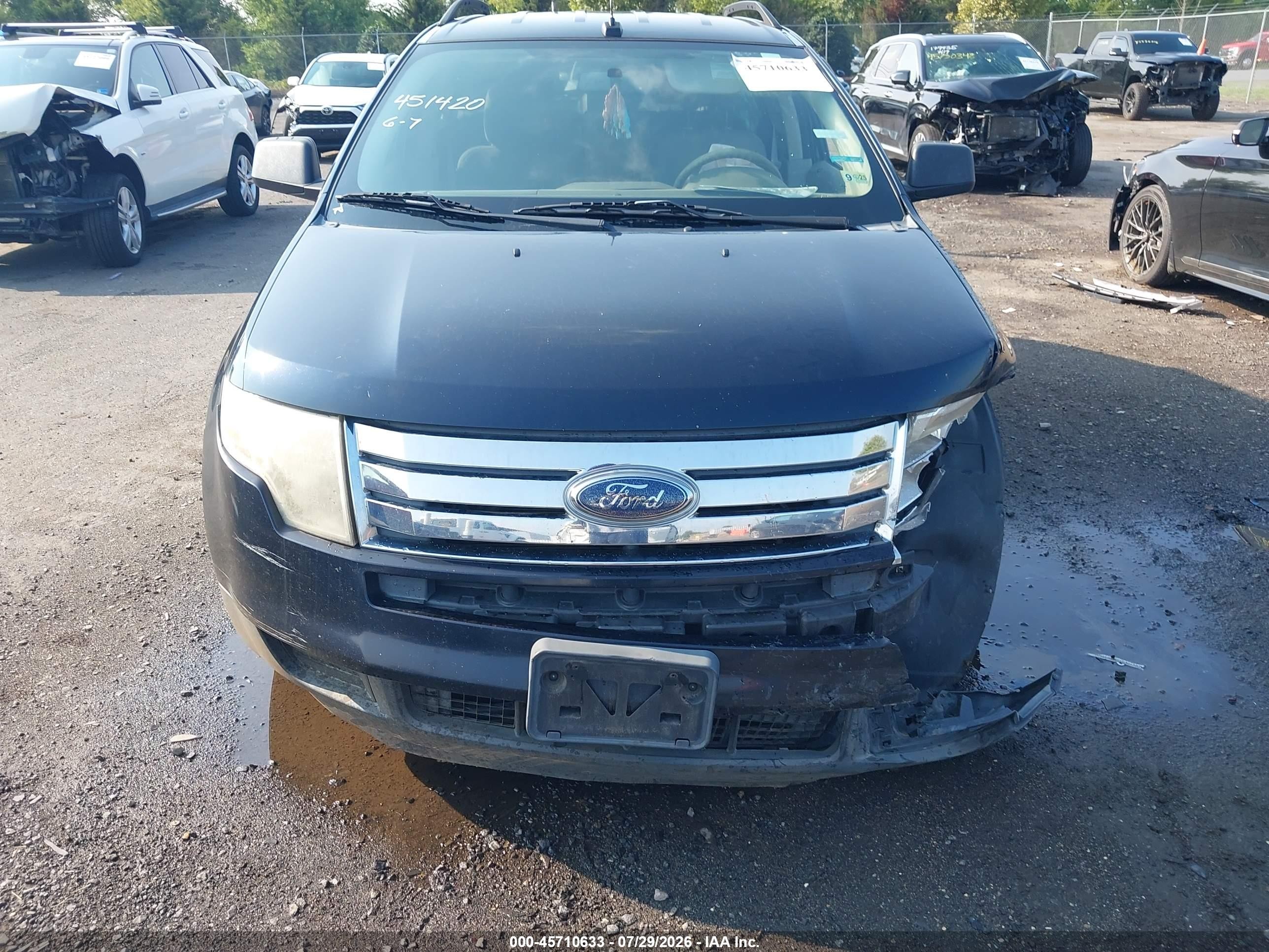 2010 Ford Edge Se Черный vin: 2FMDK3GCXABA73191