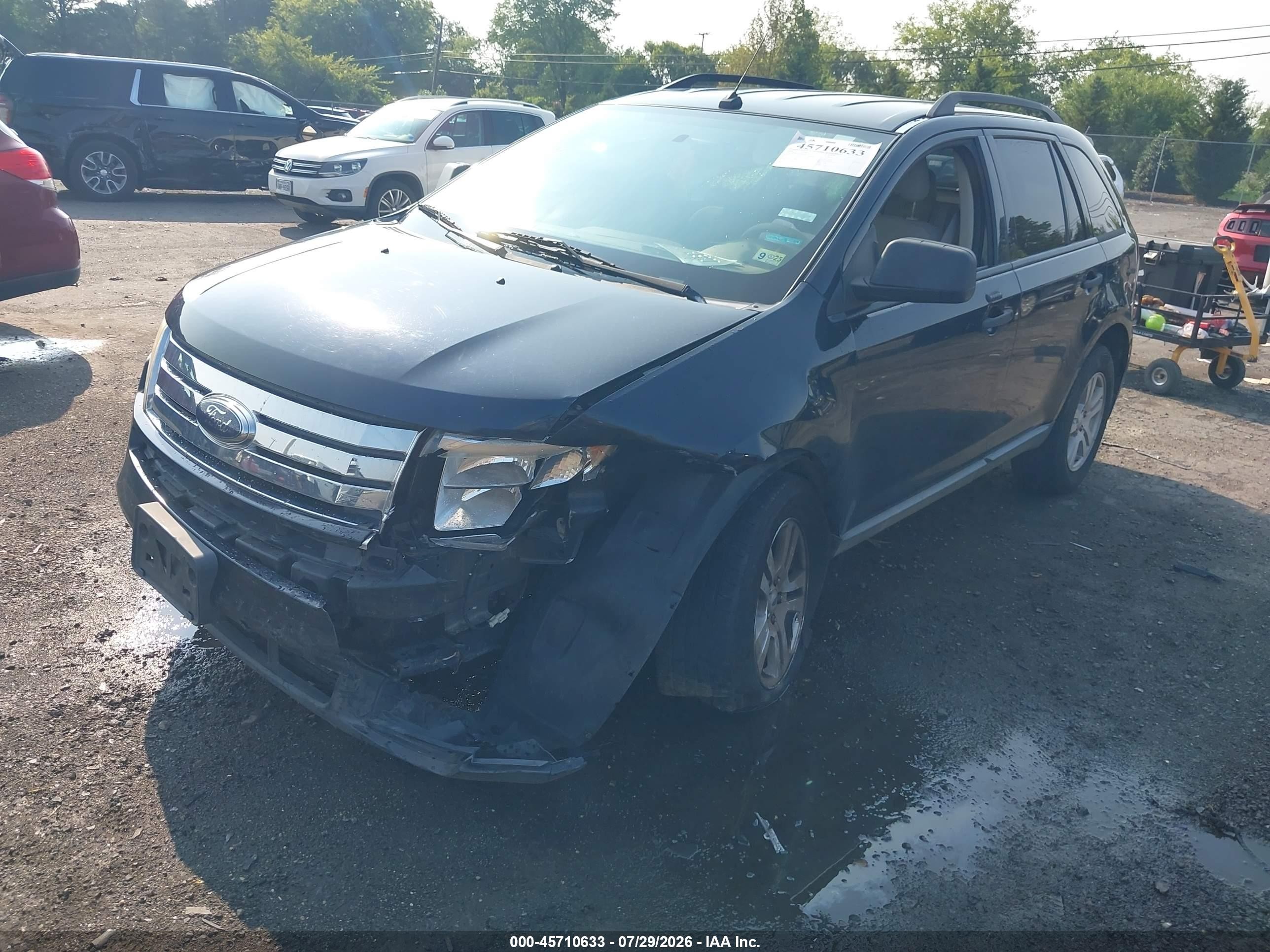 2010 Ford Edge Se Черный vin: 2FMDK3GCXABA73191