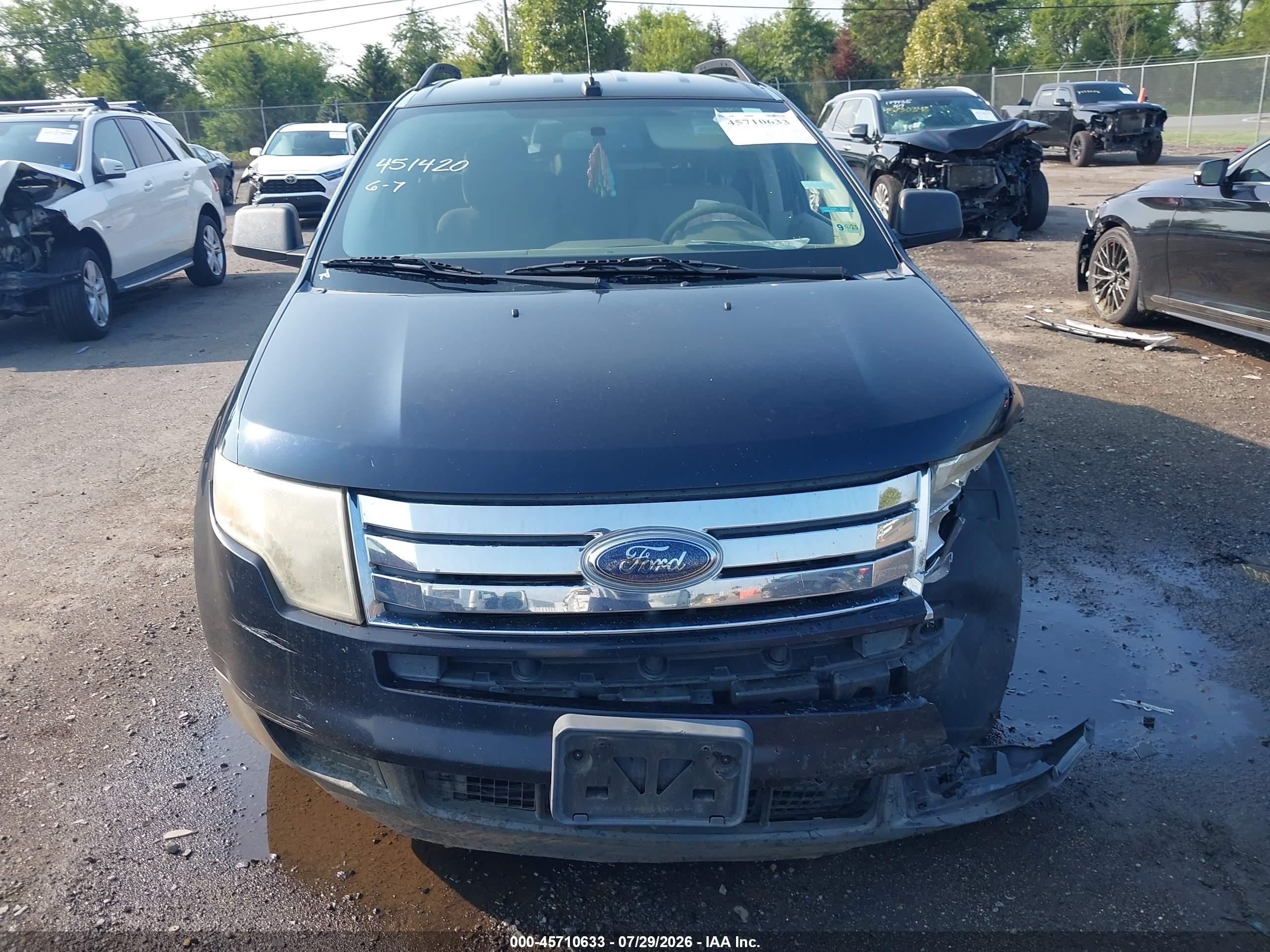 2010 Ford Edge Se Черный vin: 2FMDK3GCXABA73191